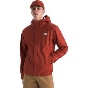 The North Face mens Venture 2 Jacket – Waterproof & Windproof Hooded Raincoat, Adjustable Hood, Breathable Pit-zips(Iron Clay)