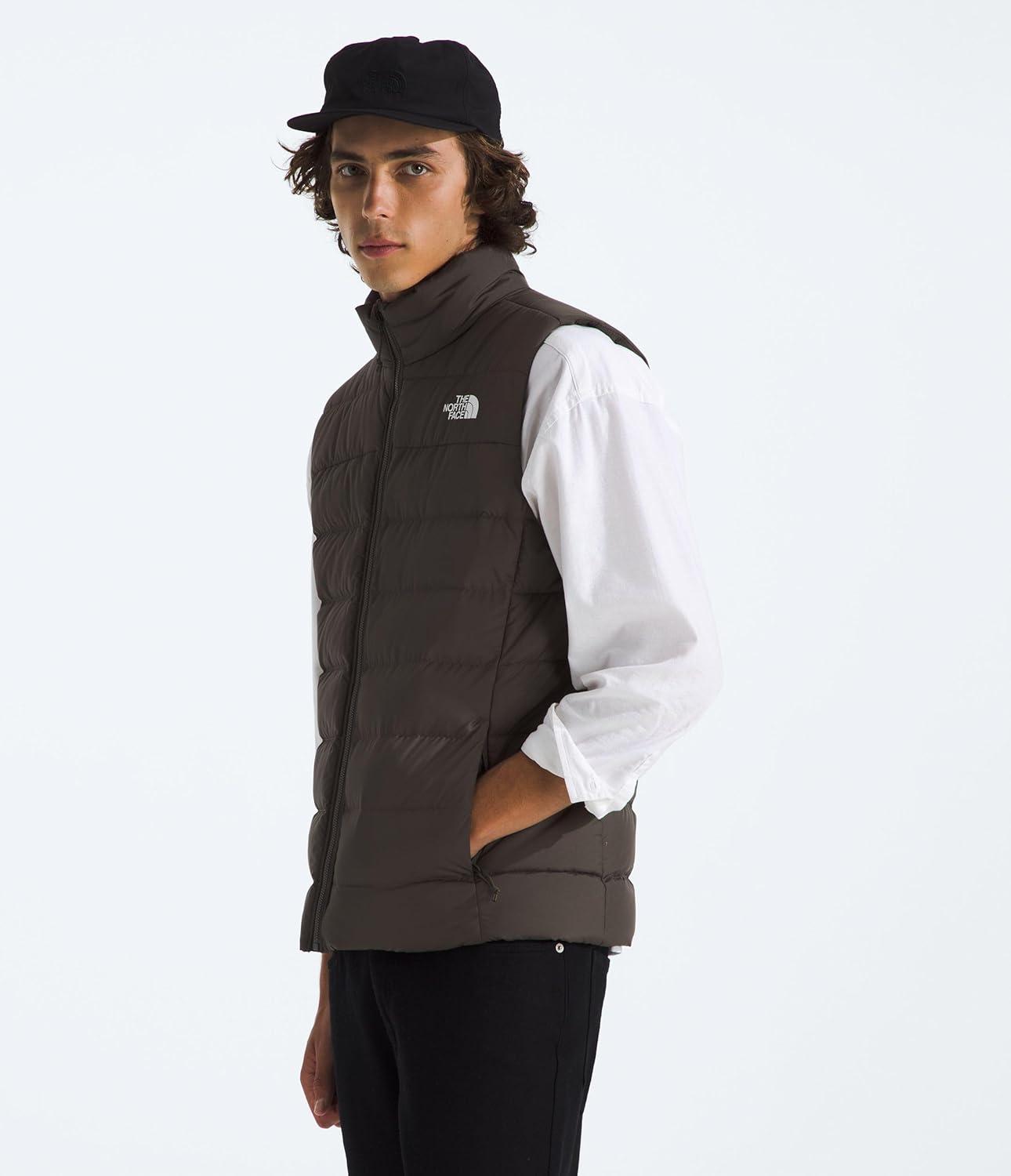 imageTHE NORTH FACE Mens Aconcagua 3 Insulated Vest Wind Resistant Water Repellent 600 Fill Waterfowl Down InsulationNew Taupe Green