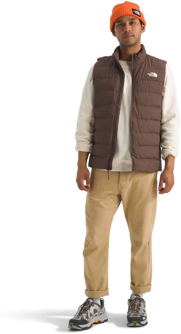 imageTHE NORTH FACE Mens Aconcagua 3 Insulated Vest Wind Resistant Water Repellent 600 Fill Waterfowl Down InsulationSmokey Brown