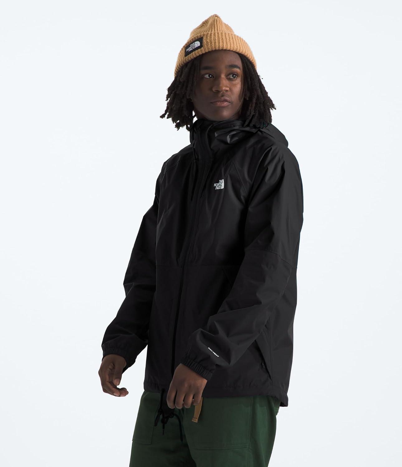 imageTHE NORTH FACE Mens Antora Rain Hoodie Windproof amp Waterproof With Adjustable Hood Drawcord HemTnf Blacknpf