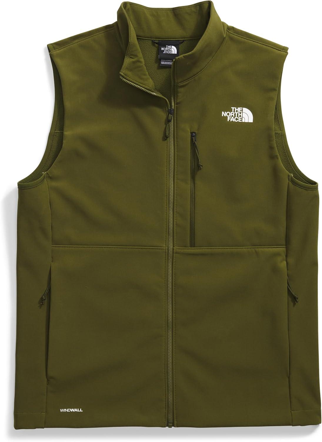 imageTHE NORTH FACE Mens Apex Bionic 3 Windproof Vest Water amp Wind Resistant Softshell With Zippered Pockets Adjustable HemForest Olive