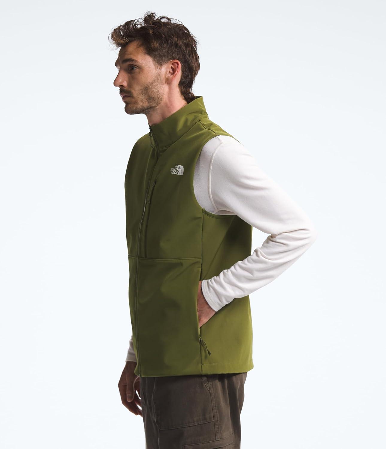 imageTHE NORTH FACE Mens Apex Bionic 3 Windproof Vest Water amp Wind Resistant Softshell With Zippered Pockets Adjustable HemForest Olive
