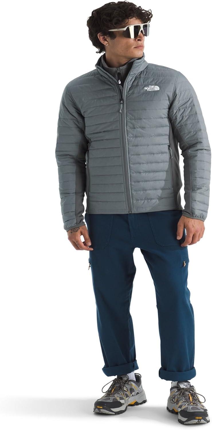 imageTHE NORTH FACE Mens Canyonlands Hybrid Jacket Water Resistant Top With Heatseeker Insulation Breathable Underarm PanelsTnf Medium Grey Heathernpf