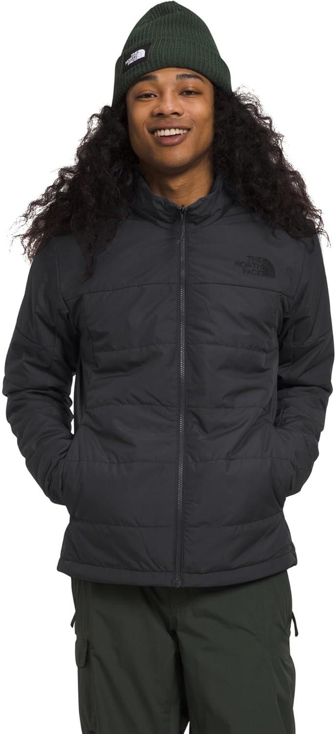 imageTHE NORTH FACE Mens Clement Triclimate Jacket Heatseeker Insulation amp Water Repellent Finish Helmet Compatible HoodTnf BlackAsphalt Greynpf