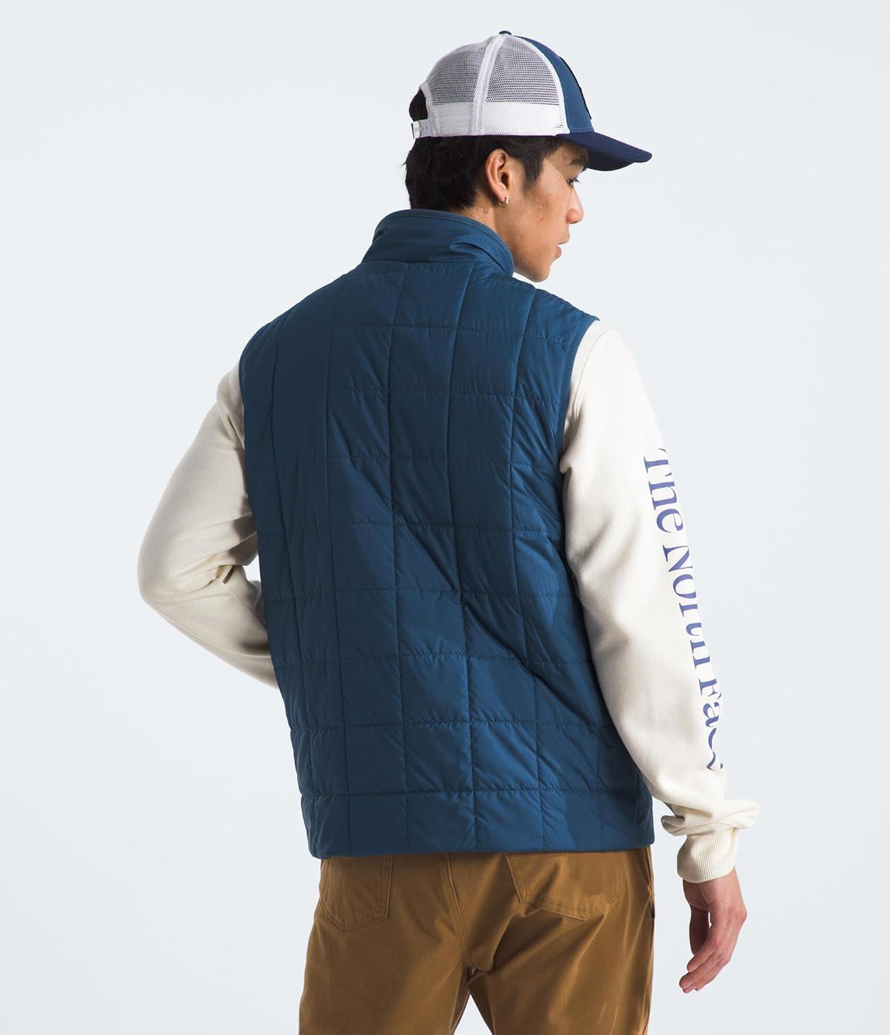 imageTHE NORTH FACE Mens Junction Insulated Vest Water Resistant With Heatseeker Insulation Stretch Bindings amp Zip PocketsShady Blue