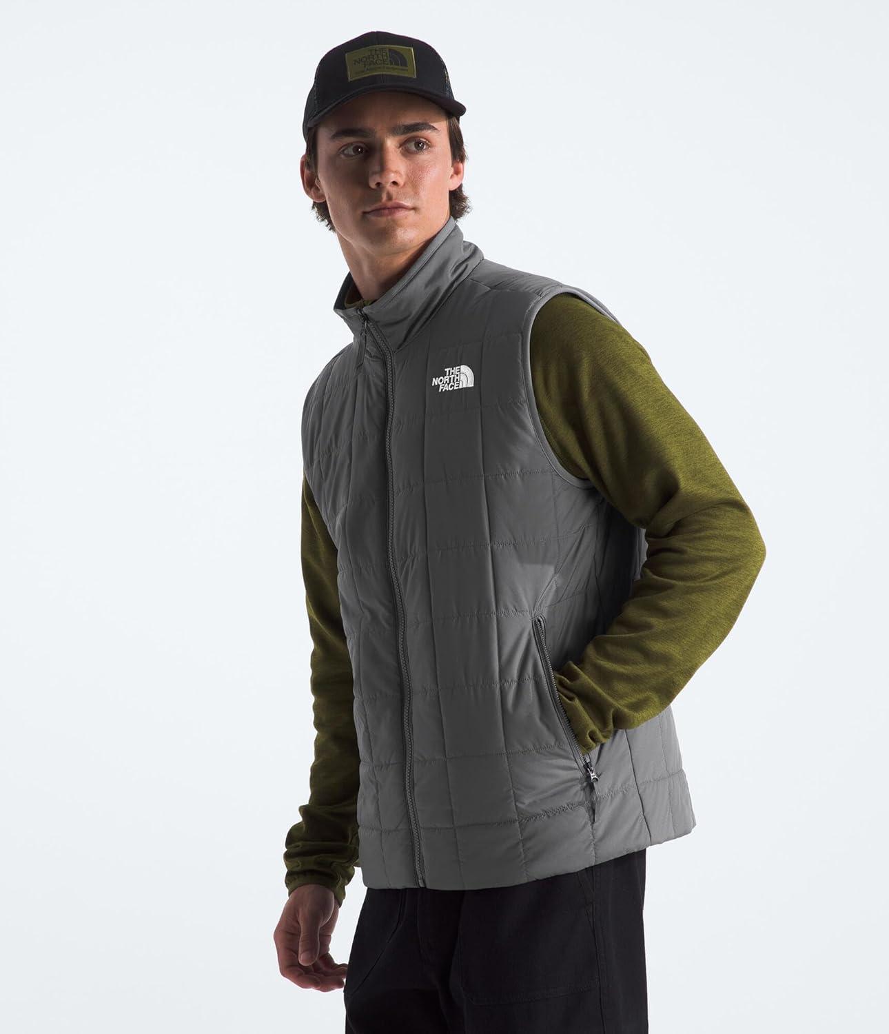 imageTHE NORTH FACE Mens Junction Insulated Vest Water Resistant With Heatseeker Insulation Stretch Bindings amp Zip PocketsSmoked Pearl