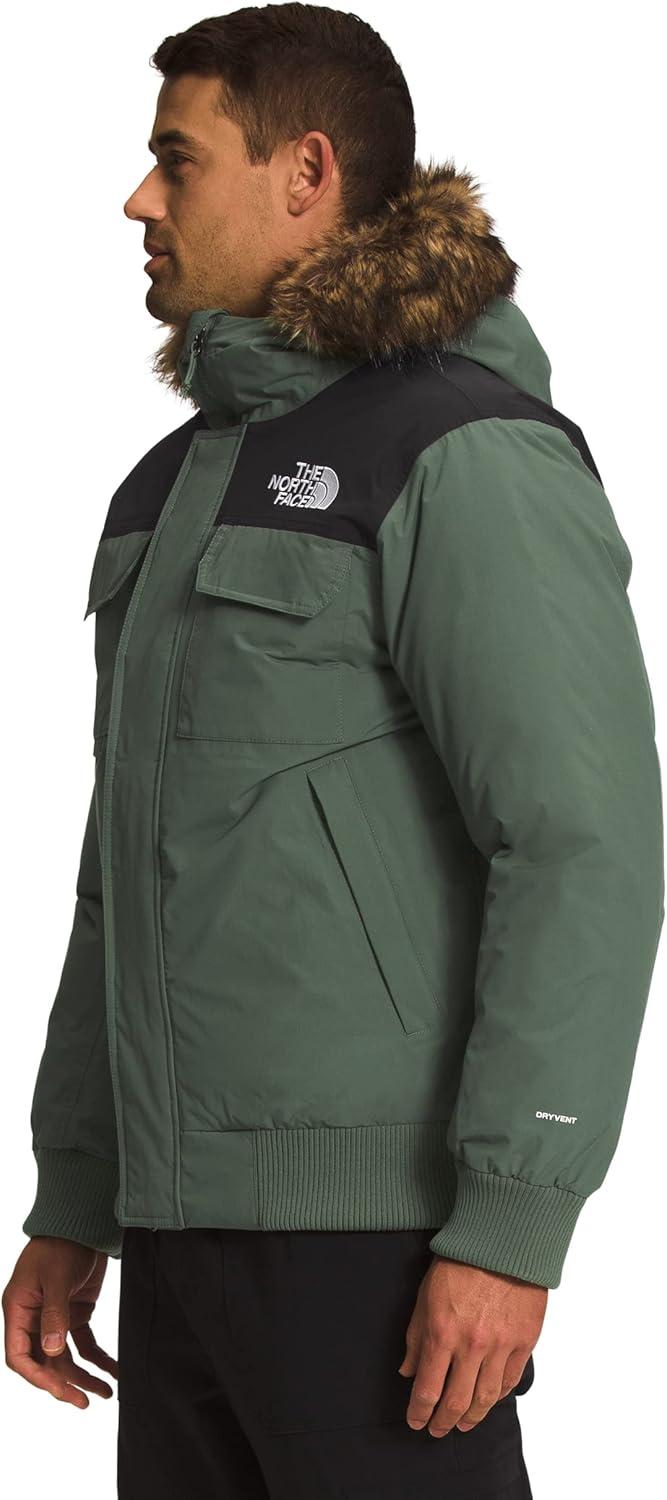 imageTHE NORTH FACE Mens McMurdo Bomber Jacket Waterproof Waterfowl Down Insulation Hooded JacketThymeTnf Black