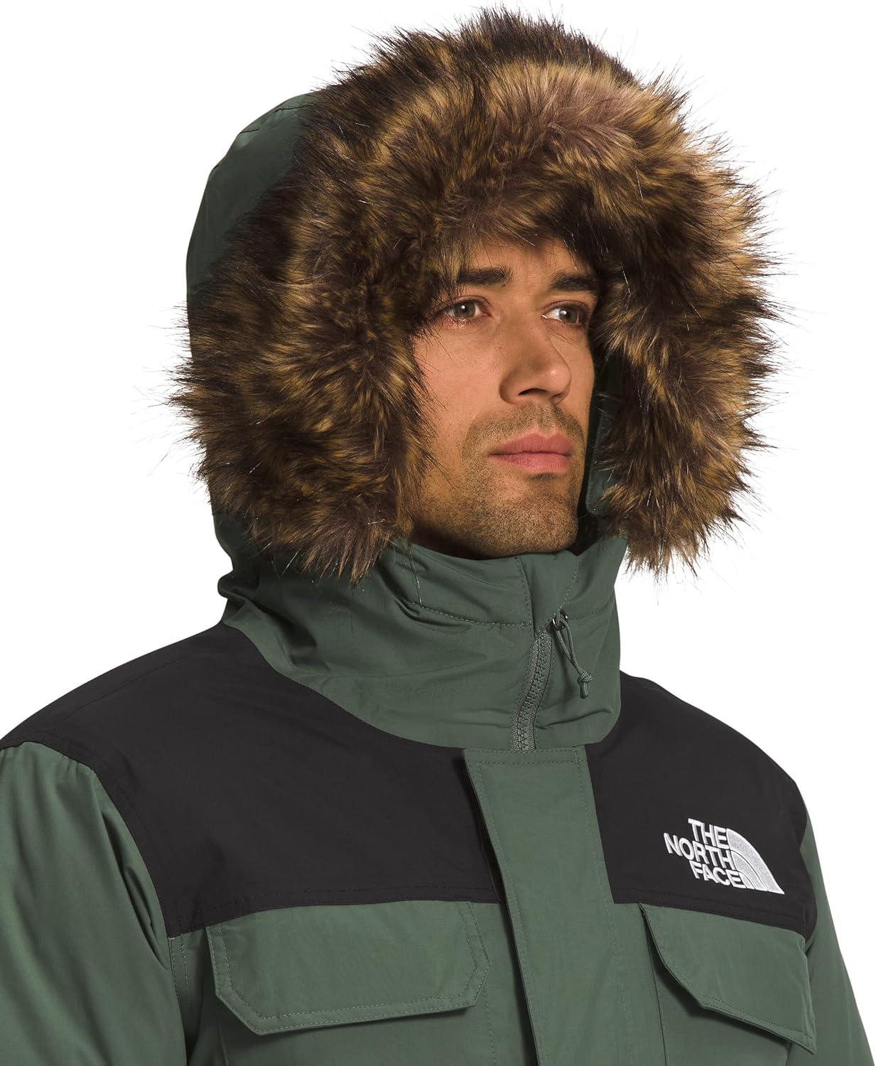 imageTHE NORTH FACE Mens McMurdo Bomber Jacket Waterproof Waterfowl Down Insulation Hooded JacketThymeTnf Black