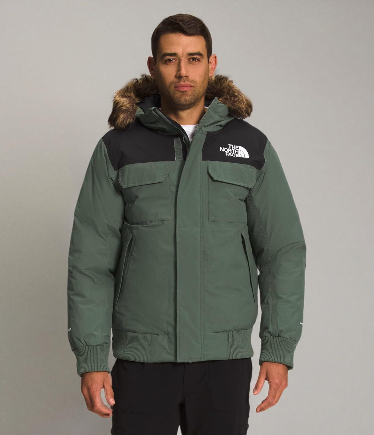 imageTHE NORTH FACE Mens McMurdo Bomber Jacket Waterproof Waterfowl Down Insulation Hooded JacketThymeTnf Black