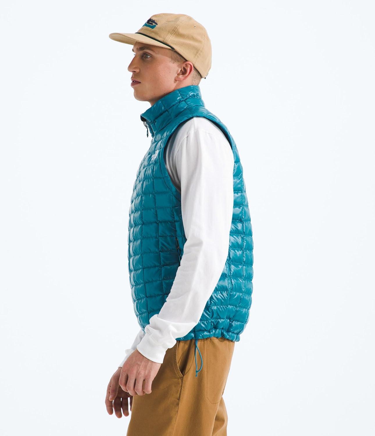 imageTHE NORTH FACE Mens Thermoball Vest Lightweight Zip Up Vest With Synthetic Insulation Wind Resistant amp Water RepellentDusk Blue