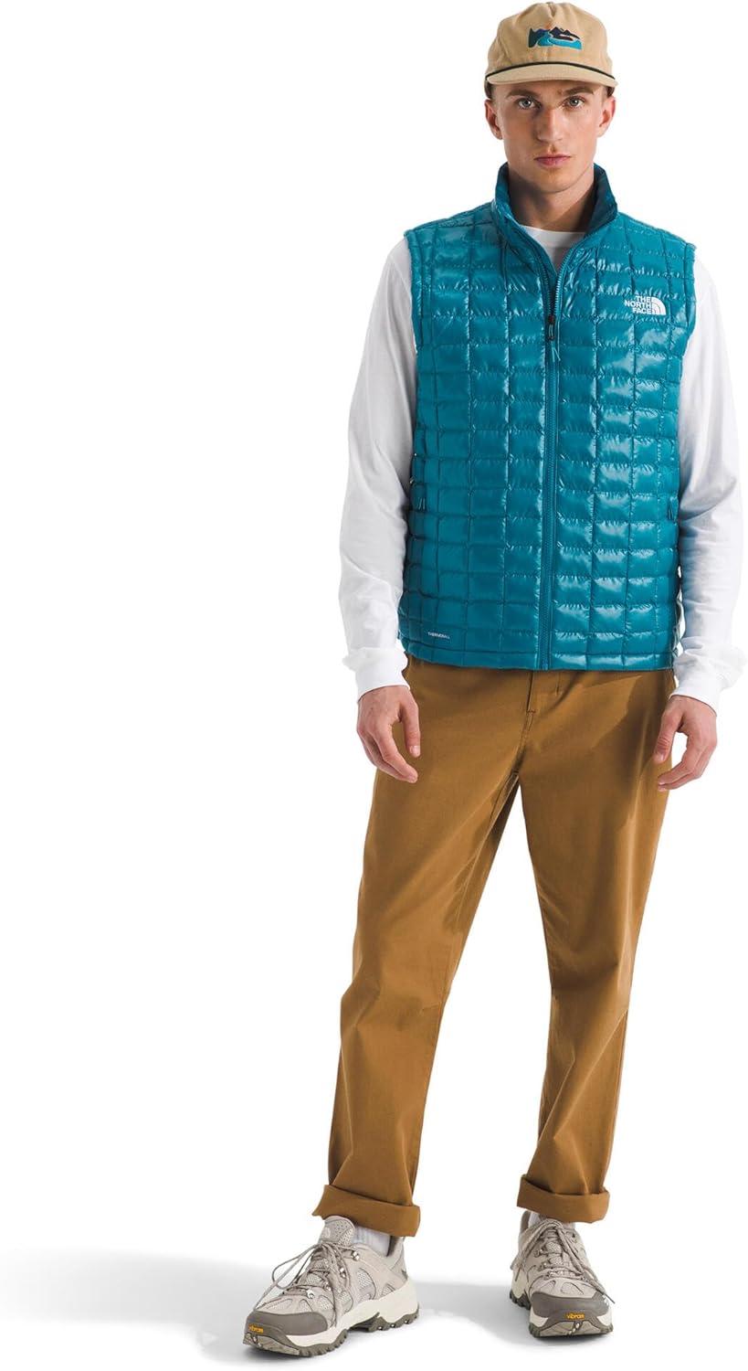 imageTHE NORTH FACE Mens Thermoball Vest Lightweight Zip Up Vest With Synthetic Insulation Wind Resistant amp Water RepellentDusk Blue