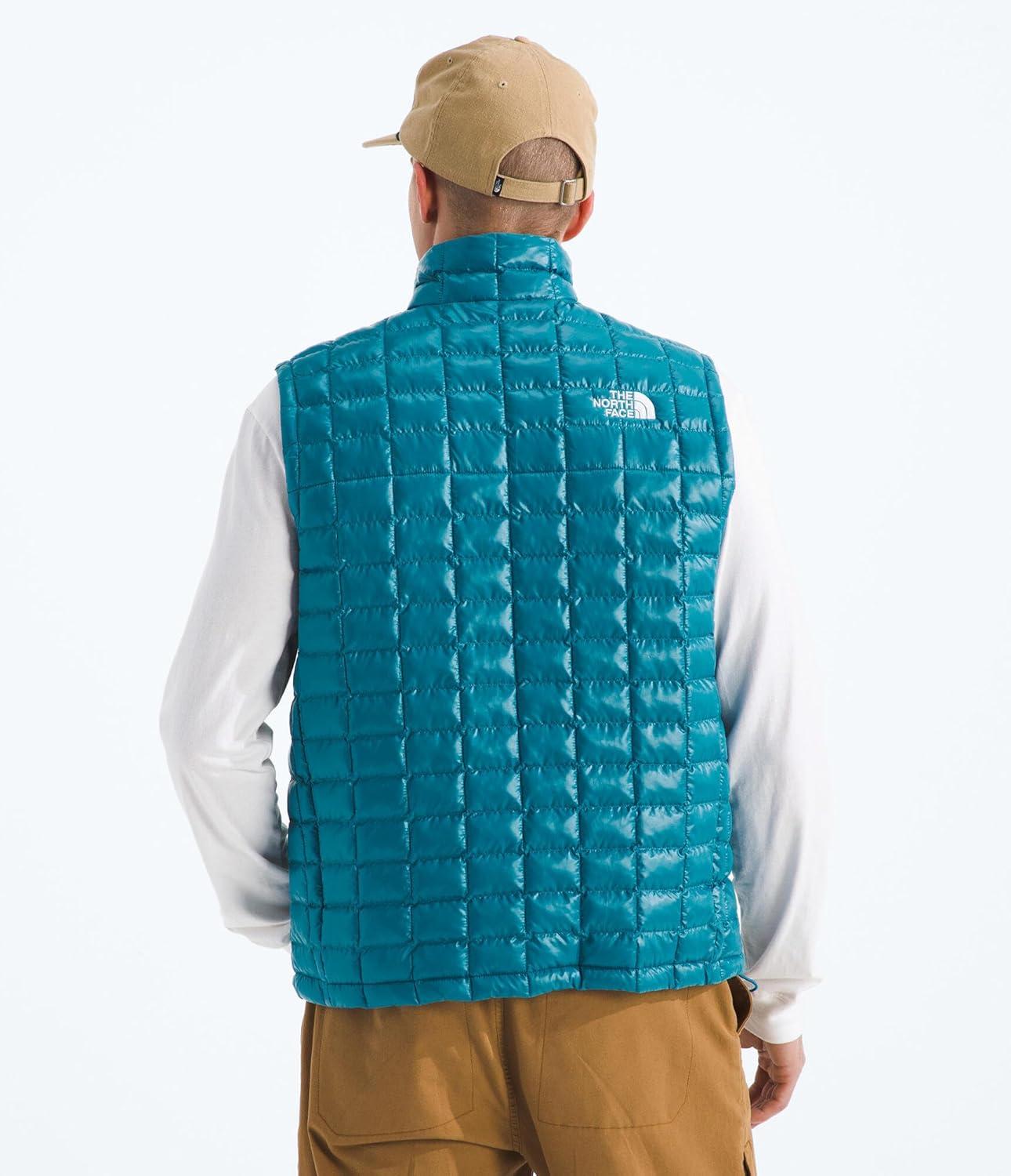 imageTHE NORTH FACE Mens Thermoball Vest Lightweight Zip Up Vest With Synthetic Insulation Wind Resistant amp Water RepellentDusk Blue