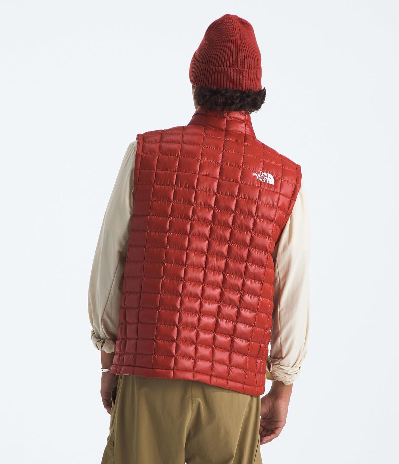 imageTHE NORTH FACE Mens Thermoball Vest Lightweight Zip Up Vest With Synthetic Insulation Wind Resistant amp Water RepellentIron Clay