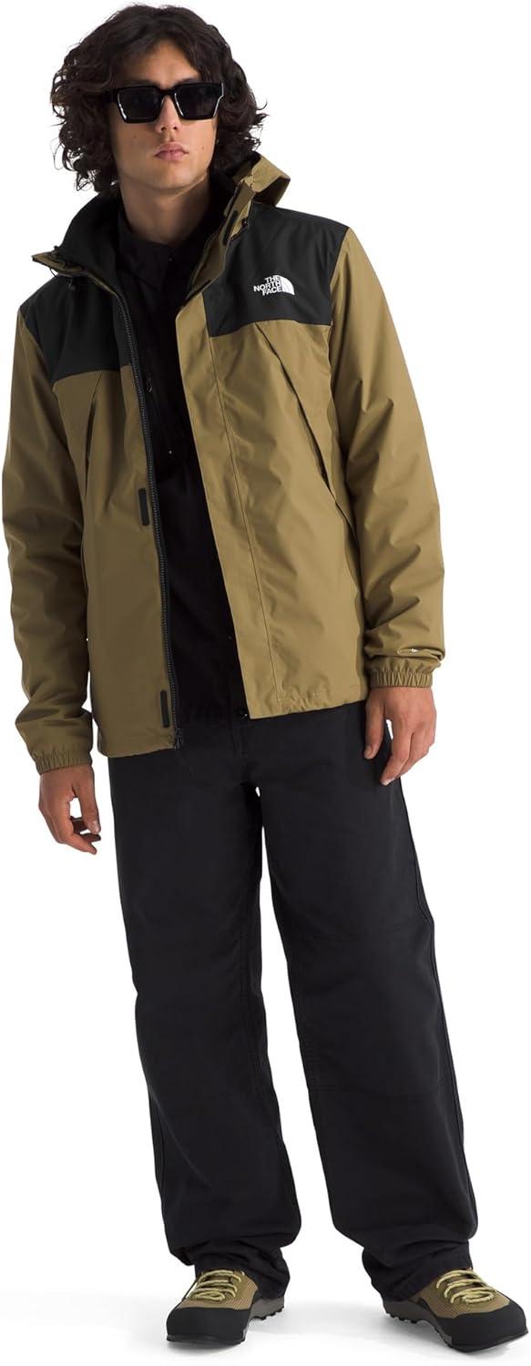 imageThe North Face Mens Antora Triclimate Jacket Waterproof Shell Warm Inner Fleece Layer Adjustable Hood with Drawcord CedarTNF Black Medium