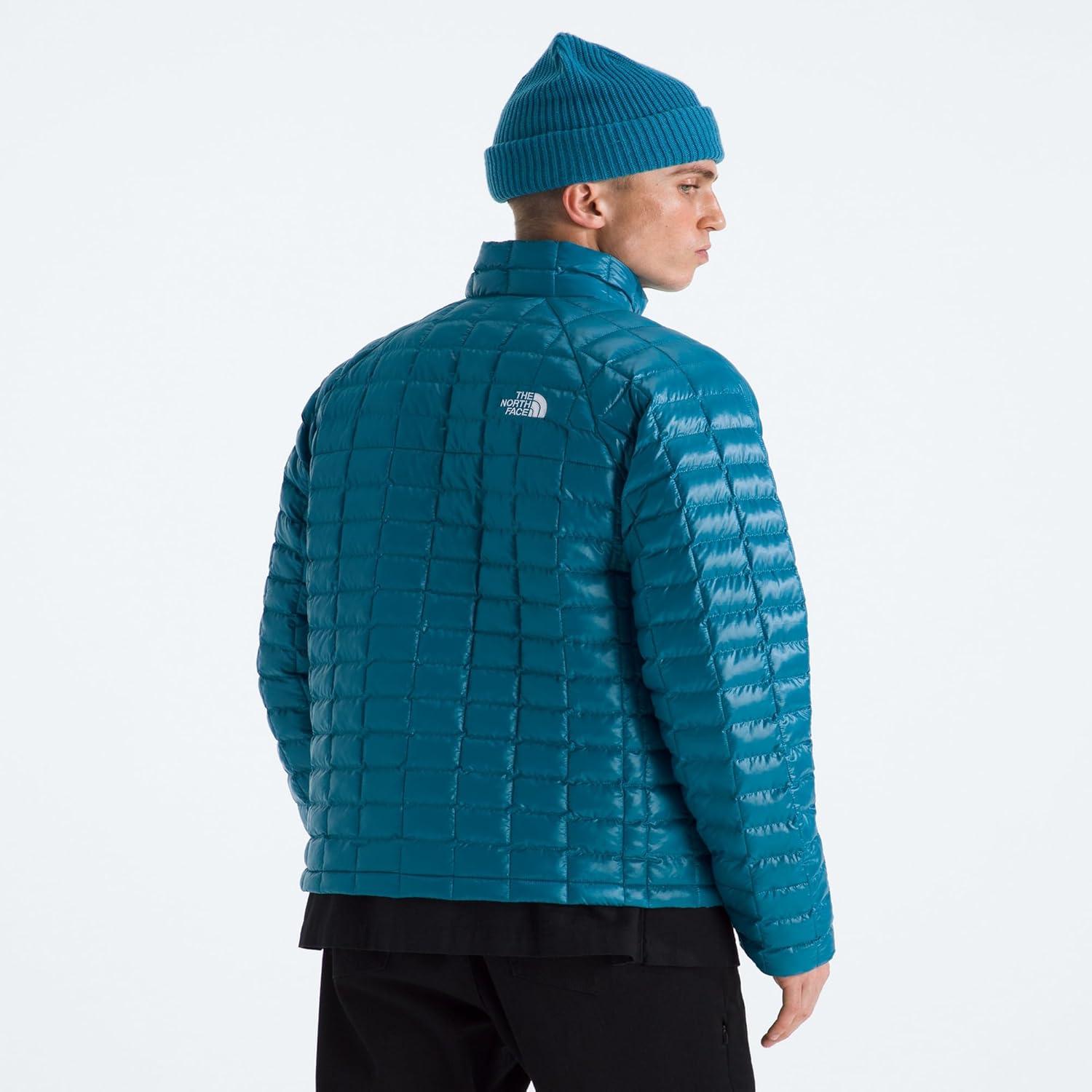 imageThe North Face Mens Thermoball Insulated Jacket Standard amp Big Size High Loft Insulation Wind amp Water ResistantDusk Blue