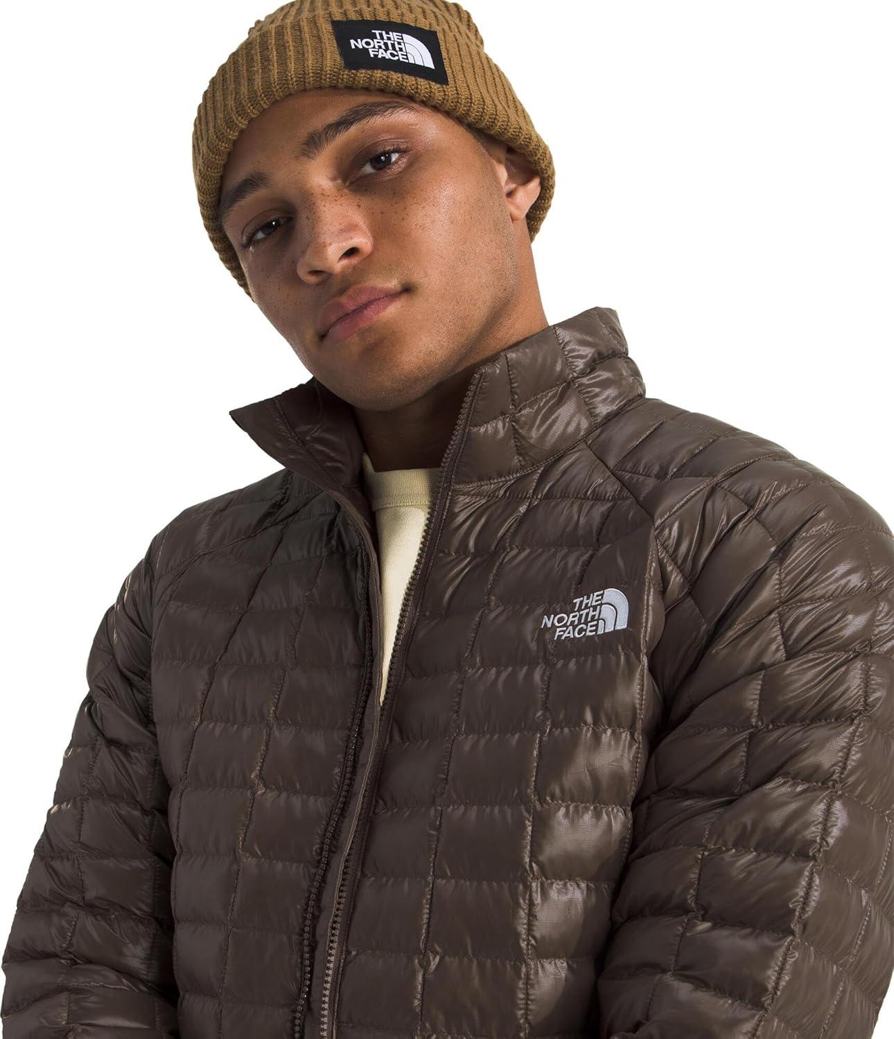 imageThe North Face Mens Thermoball Insulated Jacket Standard amp Big Size High Loft Insulation Wind amp Water ResistantSmokey Brown