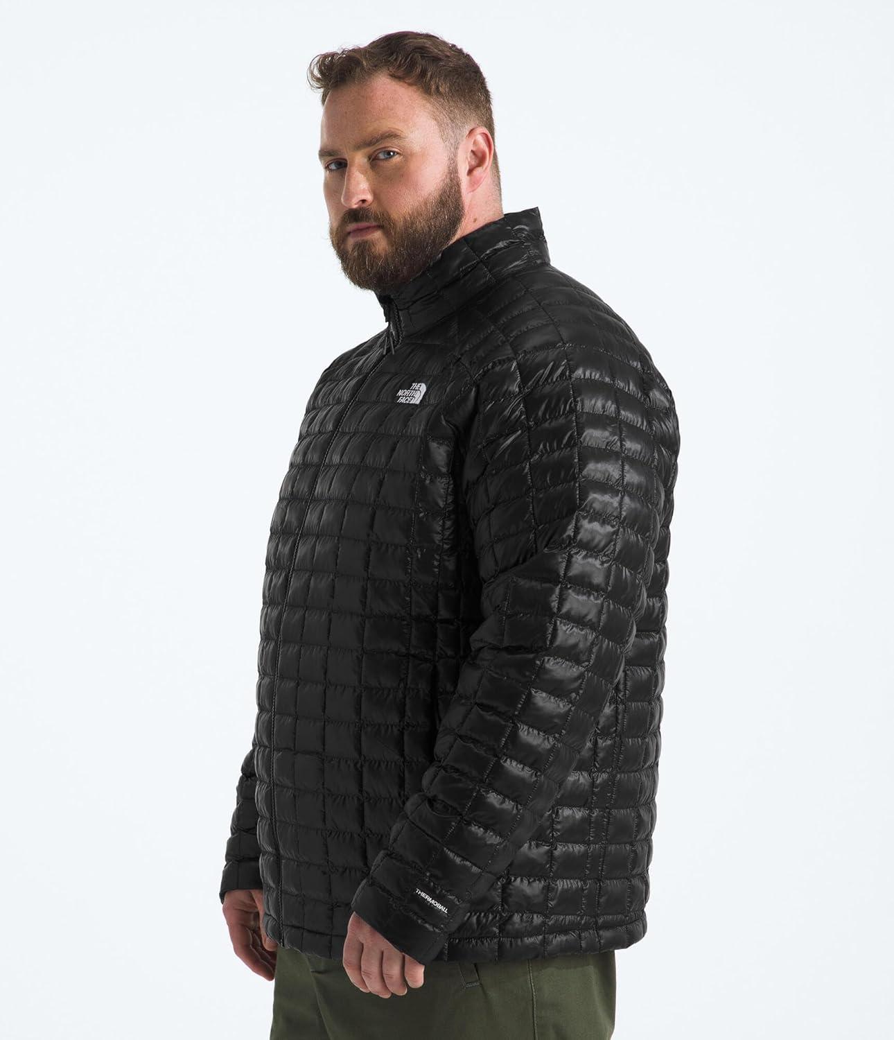 imageThe North Face Mens Thermoball Insulated Jacket Standard amp Big Size High Loft Insulation Wind amp Water ResistantTnf Black