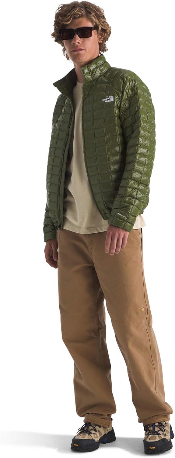 imageThe North Face Mens Thermoball Insulated Jacket Standard amp Big Size High Loft Insulation Wind amp Water ResistantWoodland Green