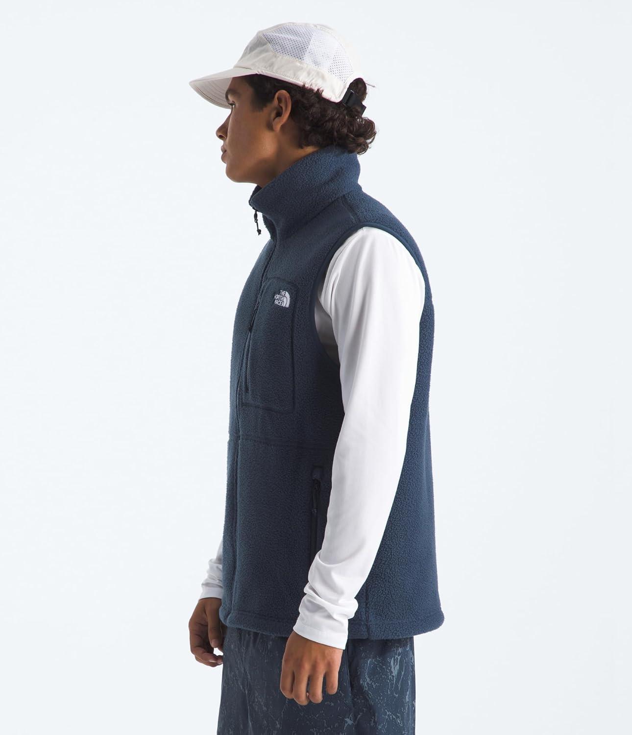 imageThe North Face Mens Yumiori Vest Lightweight Fleece Zip Up With Stretch Fabric Internal Cinch Cord amp Secure Zip PocketsSummit Navy