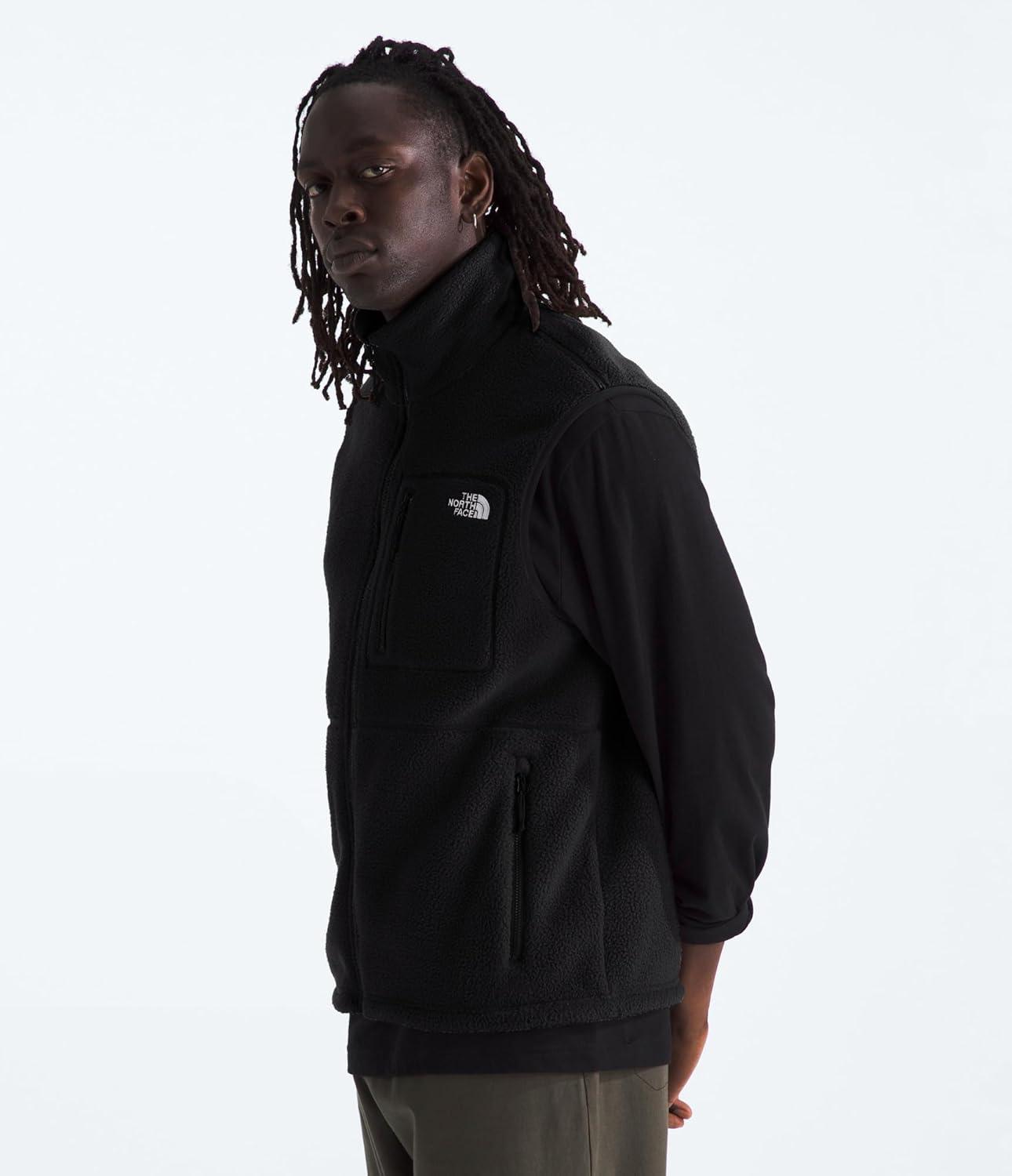 imageThe North Face Mens Yumiori Vest Lightweight Fleece Zip Up With Stretch Fabric Internal Cinch Cord amp Secure Zip PocketsTnf Black