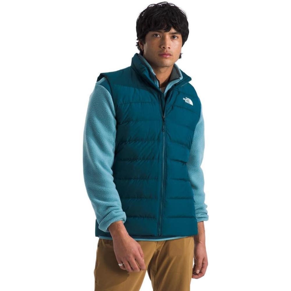 imageTHE NORTH FACE Mens Aconcagua 3 Insulated Vest  Wind Resistant Water Repellent 600 Fill Waterfowl Down InsulationMidnight Petrol