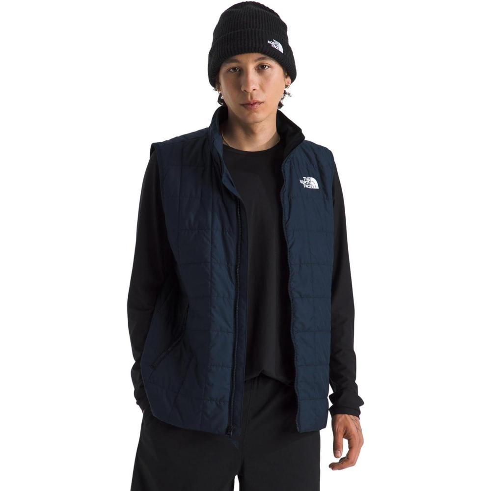 imageTHE NORTH FACE Mens Junction Insulated Vest Water Resistant With Heatseeker Insulation Stretch Bindings amp Zip PocketsSummit Navy