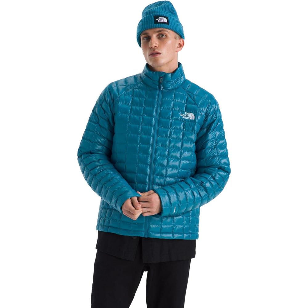 imageThe North Face Mens Thermoball Insulated Jacket Standard amp Big Size High Loft Insulation Wind amp Water ResistantDusk Blue