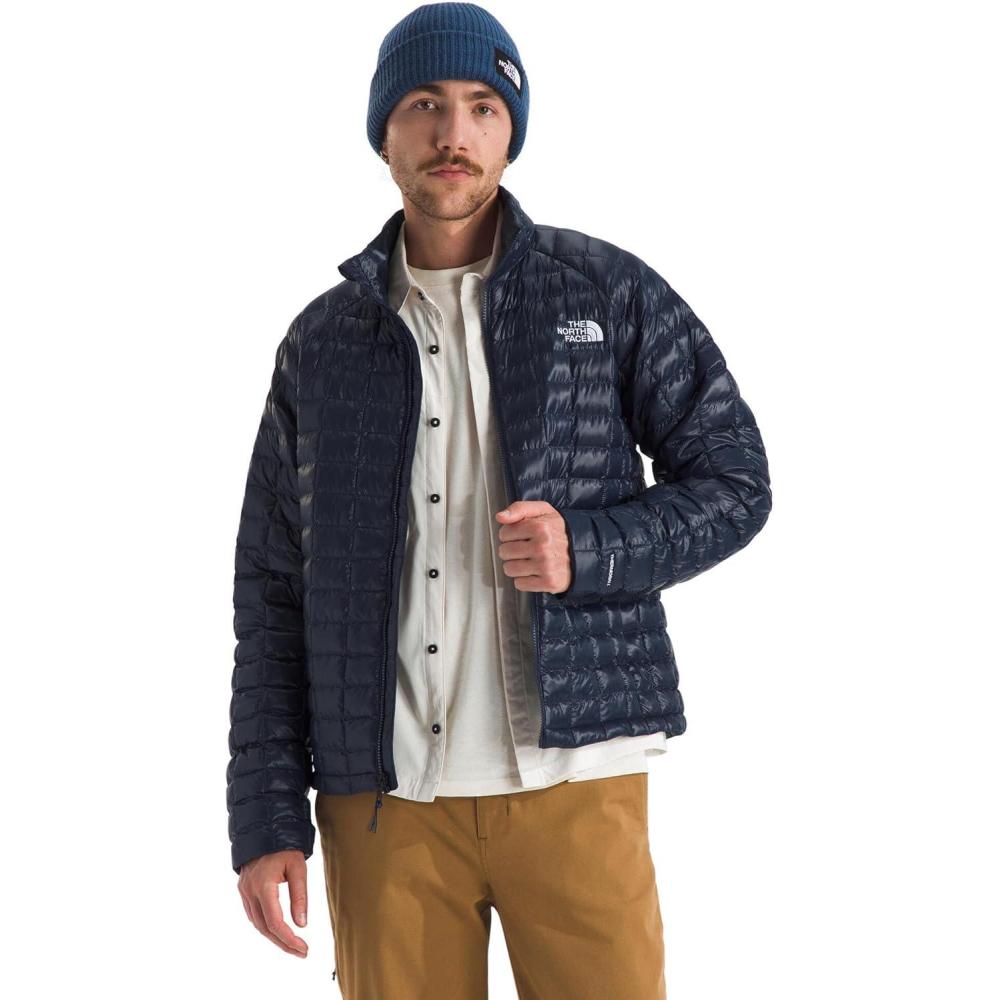 imageThe North Face Mens Thermoball Insulated Jacket Standard amp Big Size High Loft Insulation Wind amp Water ResistantSummit Navy