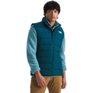 THE NORTH FACE Men’s Aconcagua 3 Insulated Vest | Wind Resistant, Water Repellent, 600 Fill Waterfowl Down Insulation(Midnight Petrol)