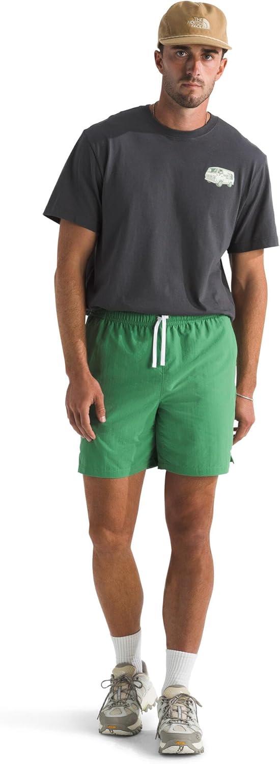 imageTHE NORTH FACE Mens Action Shorts 20 Lightweight amp Breathable Nylon Shorts With Flashdry Technology amp Adjustable DrawcordDimmed Algae