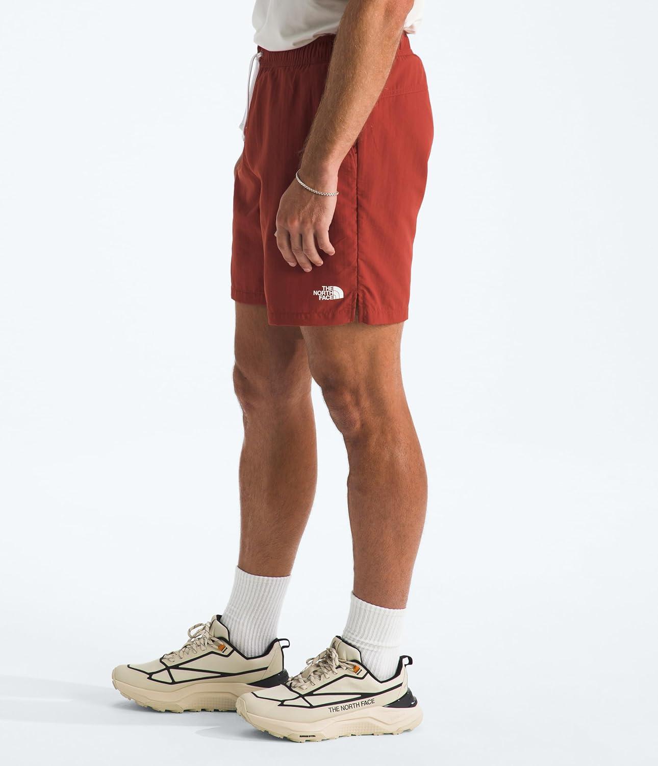 imageTHE NORTH FACE Mens Action Shorts 20 Lightweight amp Breathable Nylon Shorts With Flashdry Technology amp Adjustable DrawcordIron Clay
