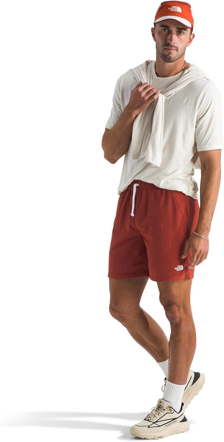 imageTHE NORTH FACE Mens Action Shorts 20 Lightweight amp Breathable Nylon Shorts With Flashdry Technology amp Adjustable DrawcordIron Clay