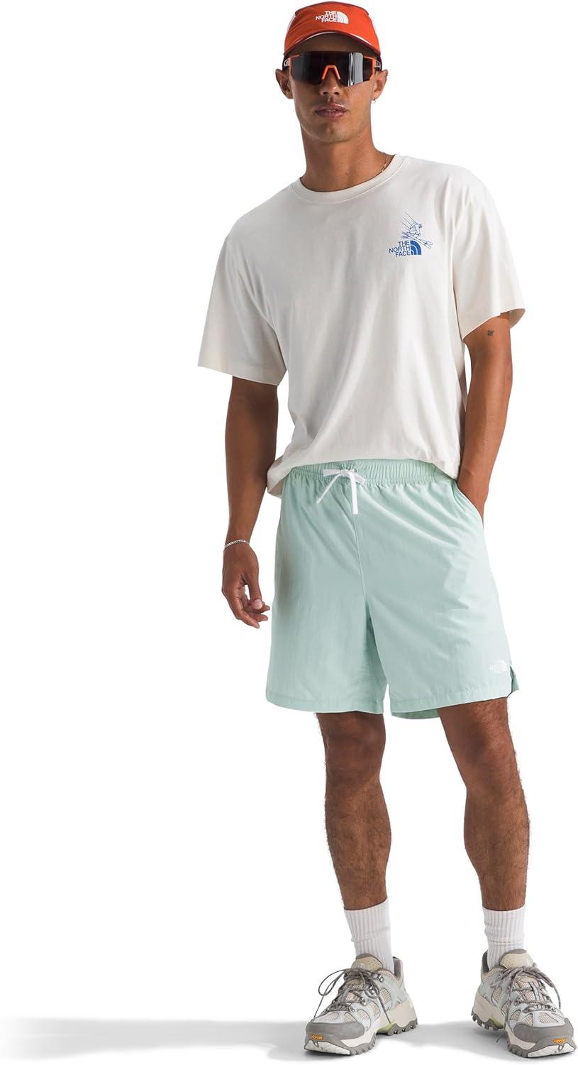 imageTHE NORTH FACE Mens Action Shorts 20 Lightweight amp Breathable Nylon Shorts With Flashdry Technology amp Adjustable DrawcordOpal Frost