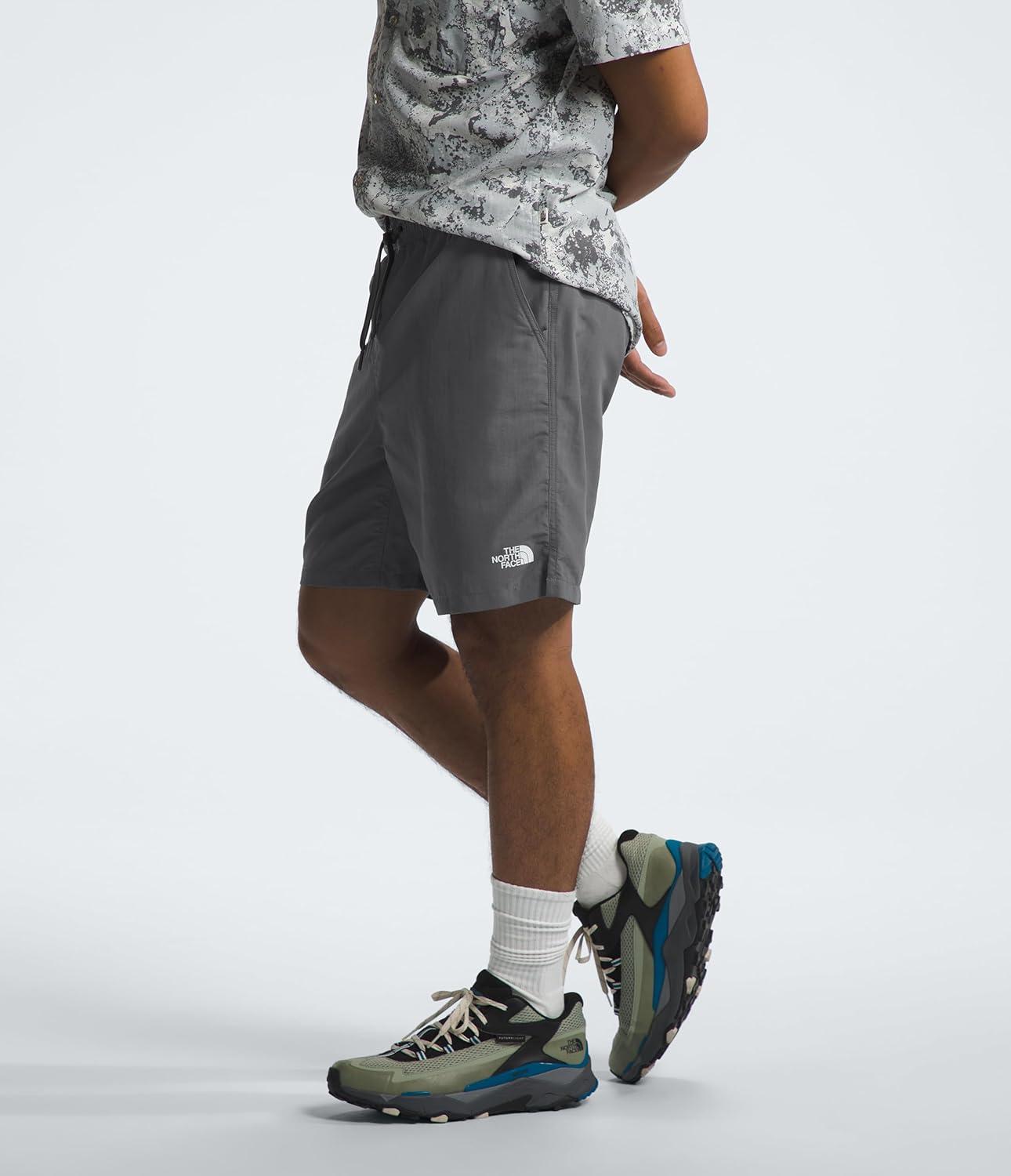 imageTHE NORTH FACE Mens Action Shorts 20 Lightweight amp Breathable Nylon Shorts With Flashdry Technology amp Adjustable DrawcordSmoked Pearl