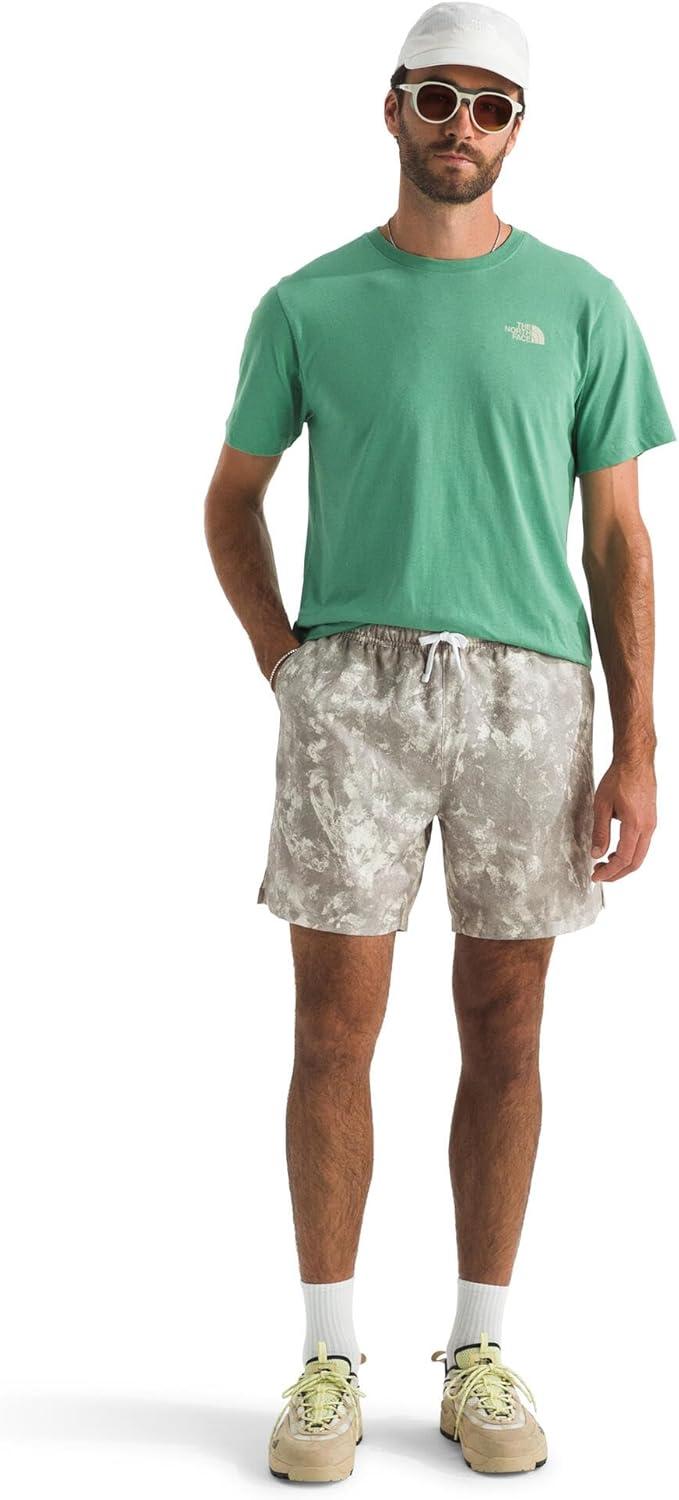 imageTHE NORTH FACE Mens Action Shorts 20 Lightweight amp Breathable Nylon Shorts With Flashdry Technology amp Adjustable DrawcordStone Slab Chalk Texture Print