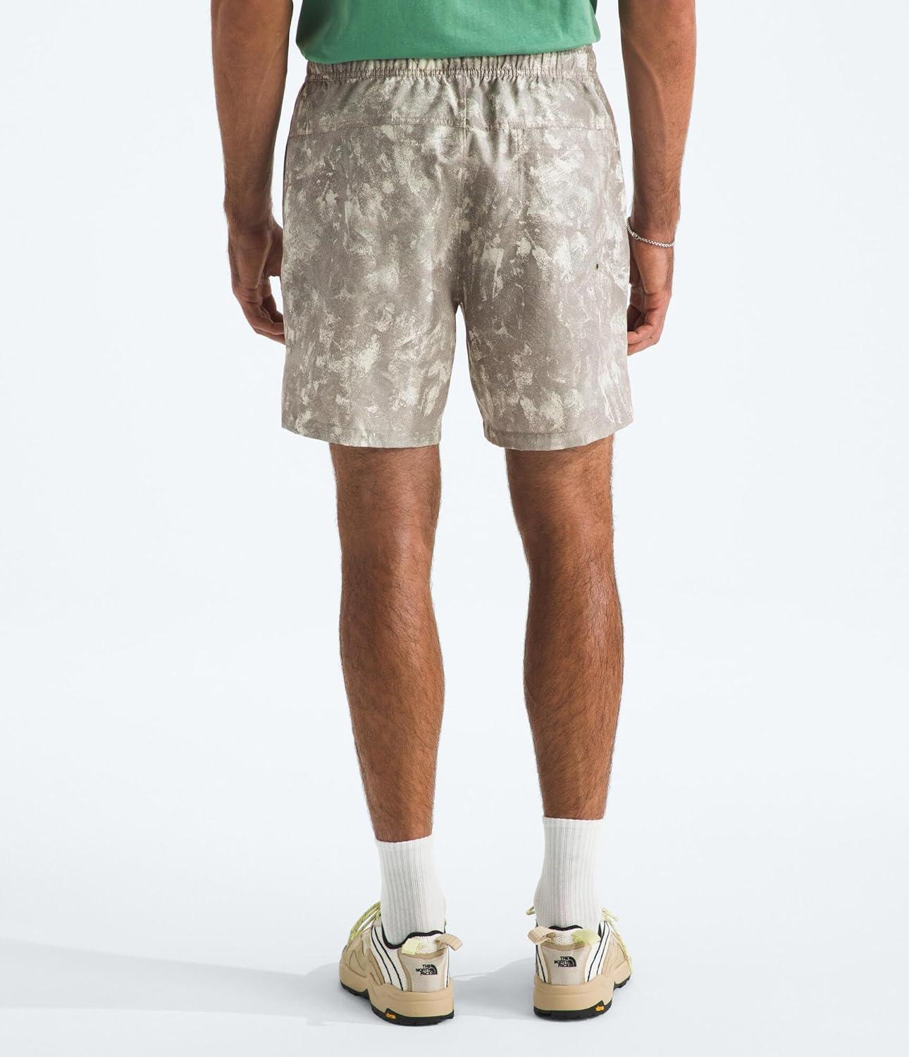 imageTHE NORTH FACE Mens Action Shorts 20 Lightweight amp Breathable Nylon Shorts With Flashdry Technology amp Adjustable DrawcordStone Slab Chalk Texture Print