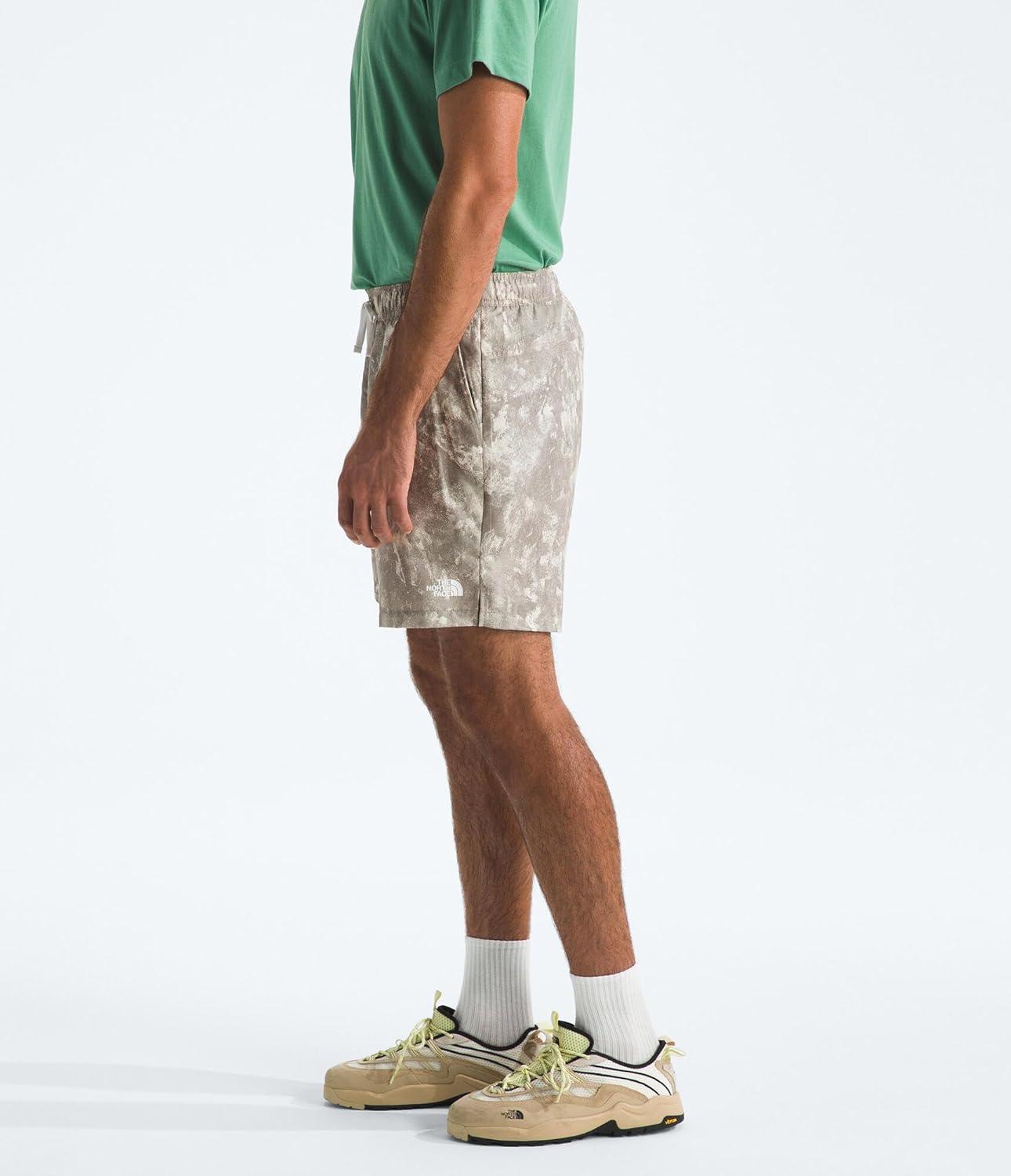 imageTHE NORTH FACE Mens Action Shorts 20 Lightweight amp Breathable Nylon Shorts With Flashdry Technology amp Adjustable DrawcordStone Slab Chalk Texture Print