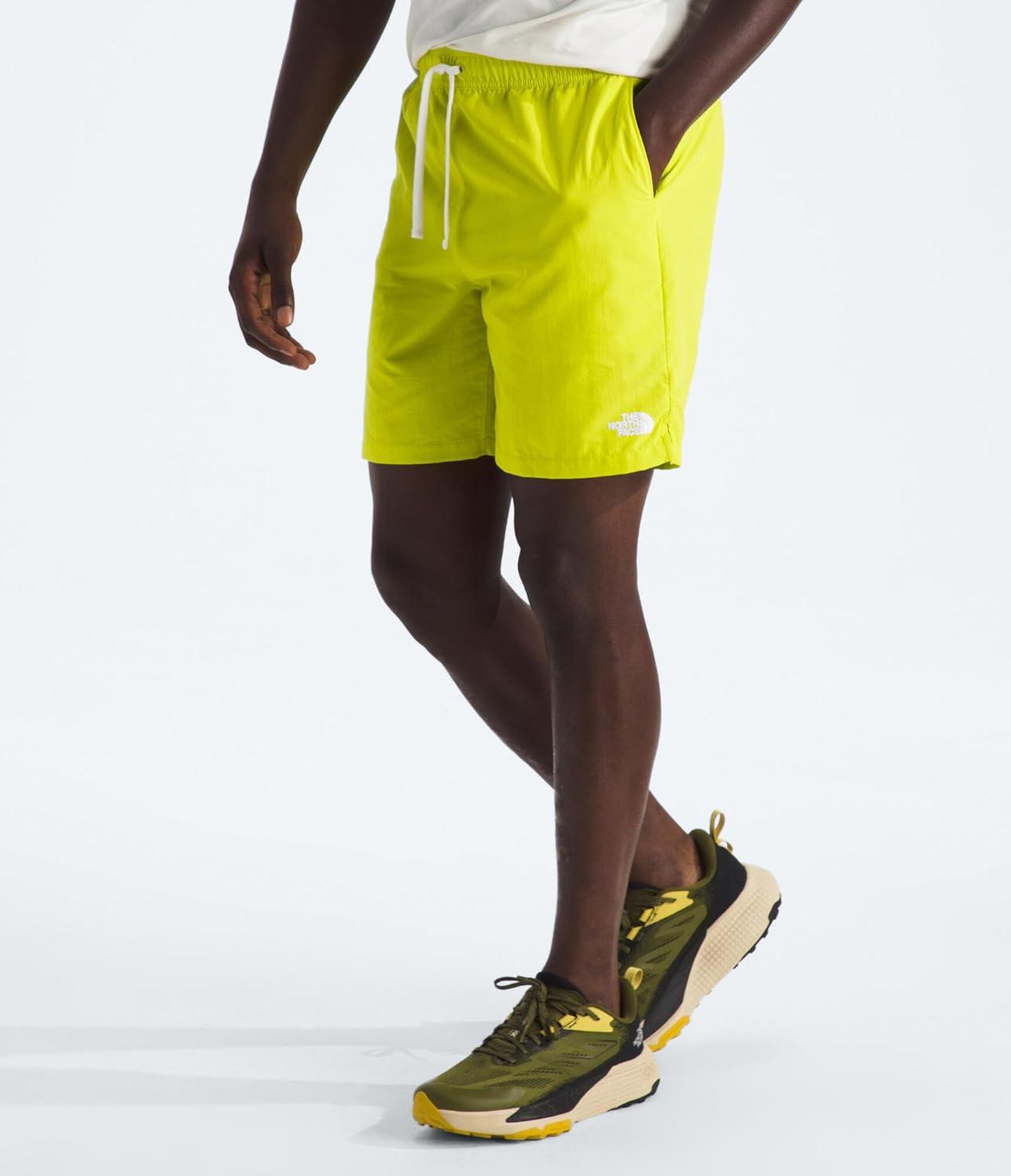 imageTHE NORTH FACE Mens Action Shorts 20 Lightweight amp Breathable Nylon Shorts With Flashdry Technology amp Adjustable DrawcordSulphur Spring Green