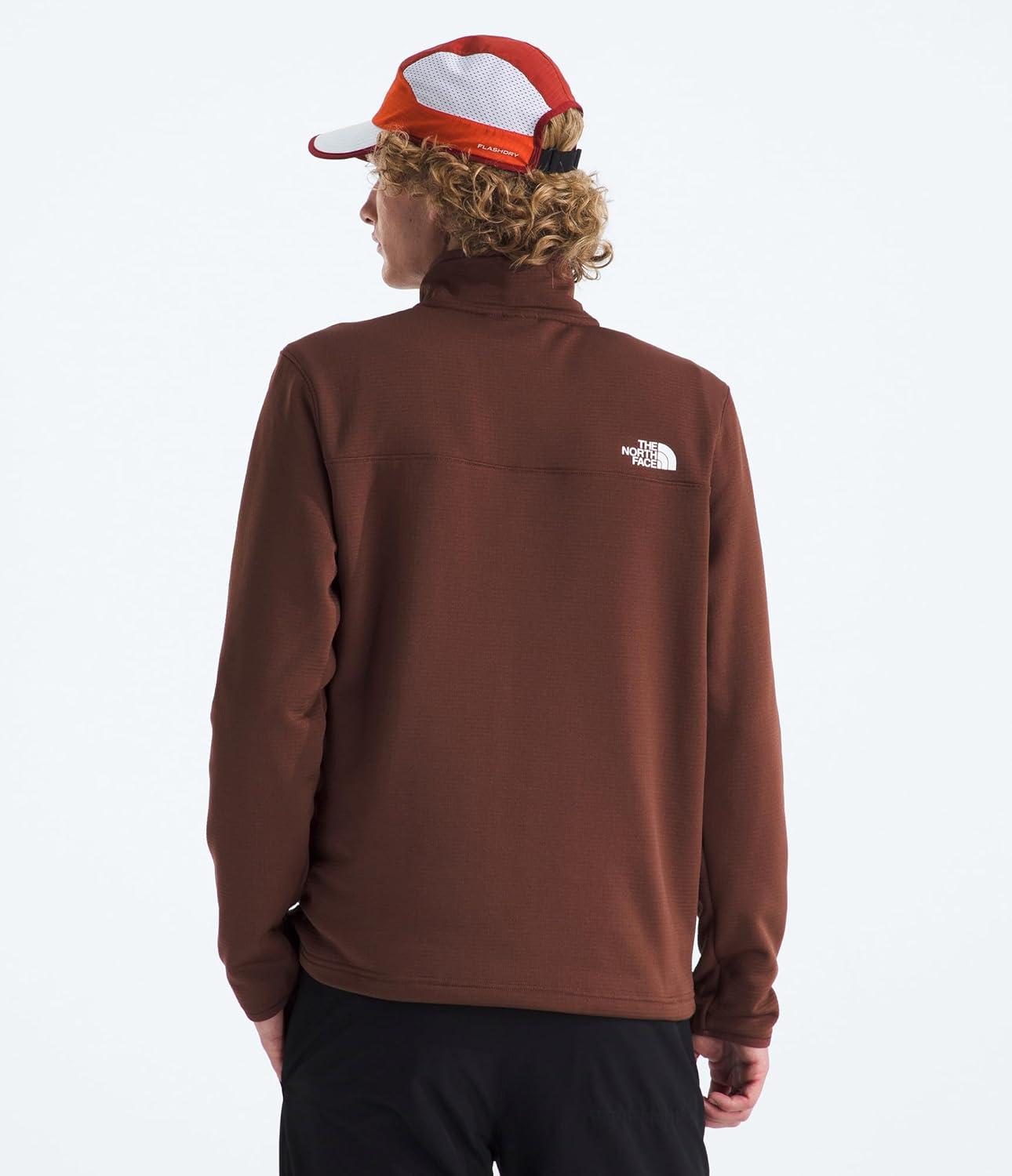 imageTHE NORTH FACE Mens Cedar Trail Grid Fleece 14 ZipEmber Soil