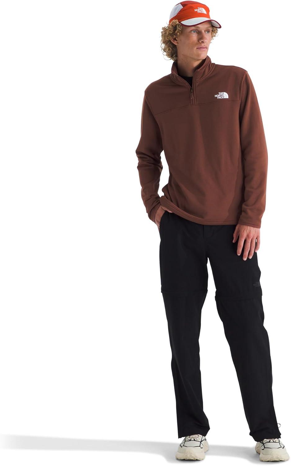 imageTHE NORTH FACE Mens Cedar Trail Grid Fleece 14 ZipEmber Soil