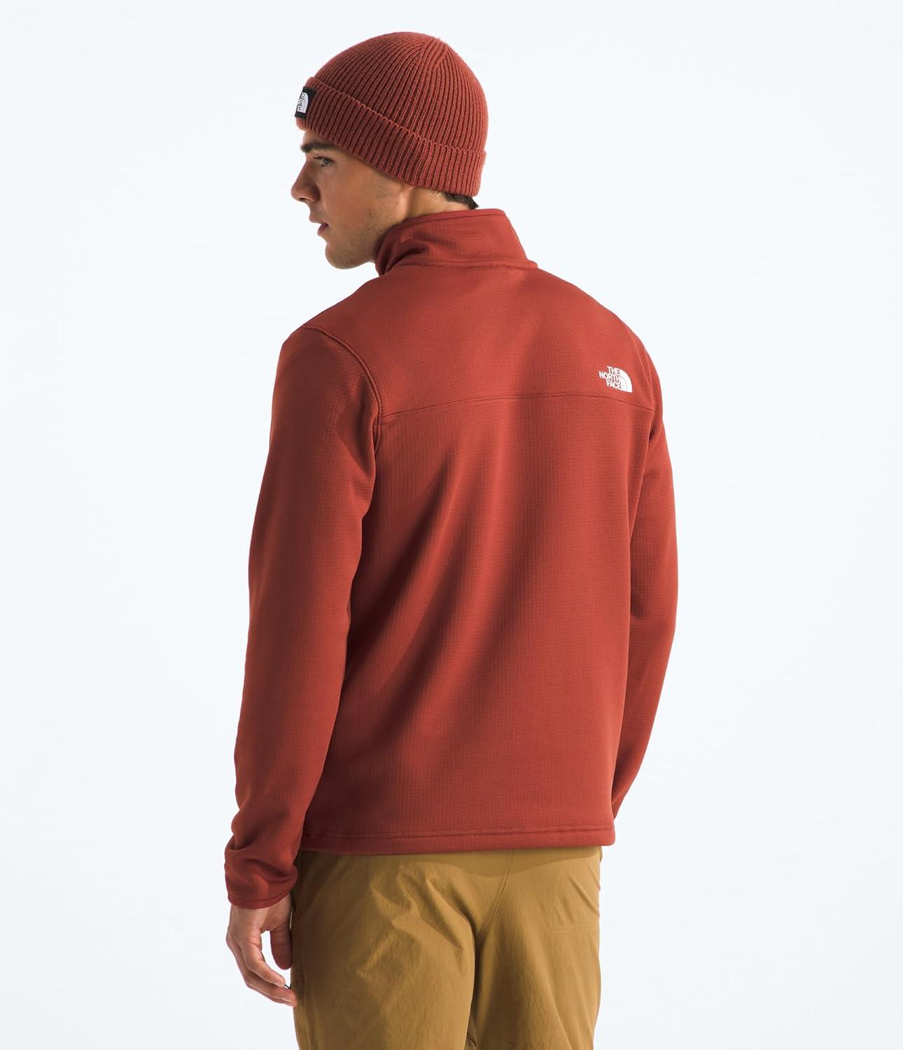 imageTHE NORTH FACE Mens Cedar Trail Grid Fleece 14 ZipIron Clay