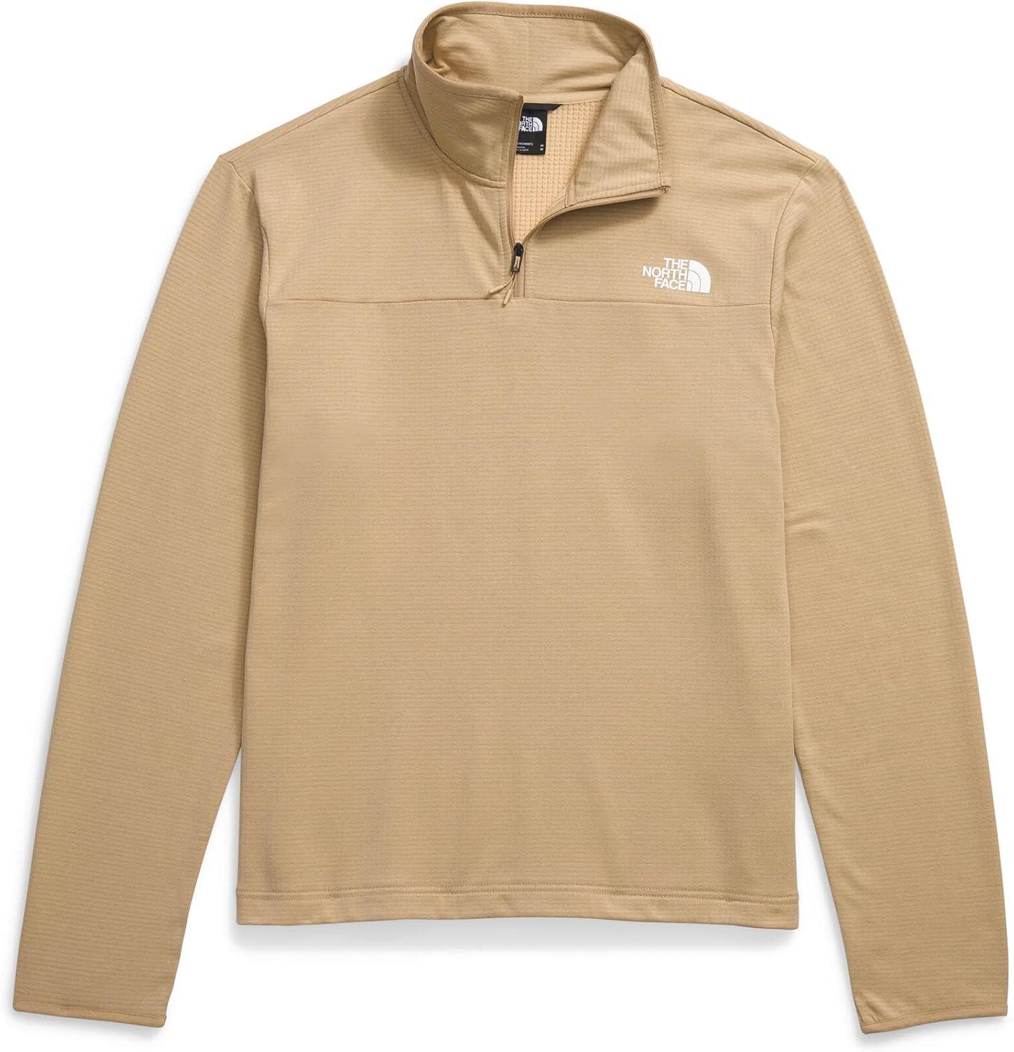 imageTHE NORTH FACE Mens Cedar Trail Grid Fleece 14 ZipKhaki Stone