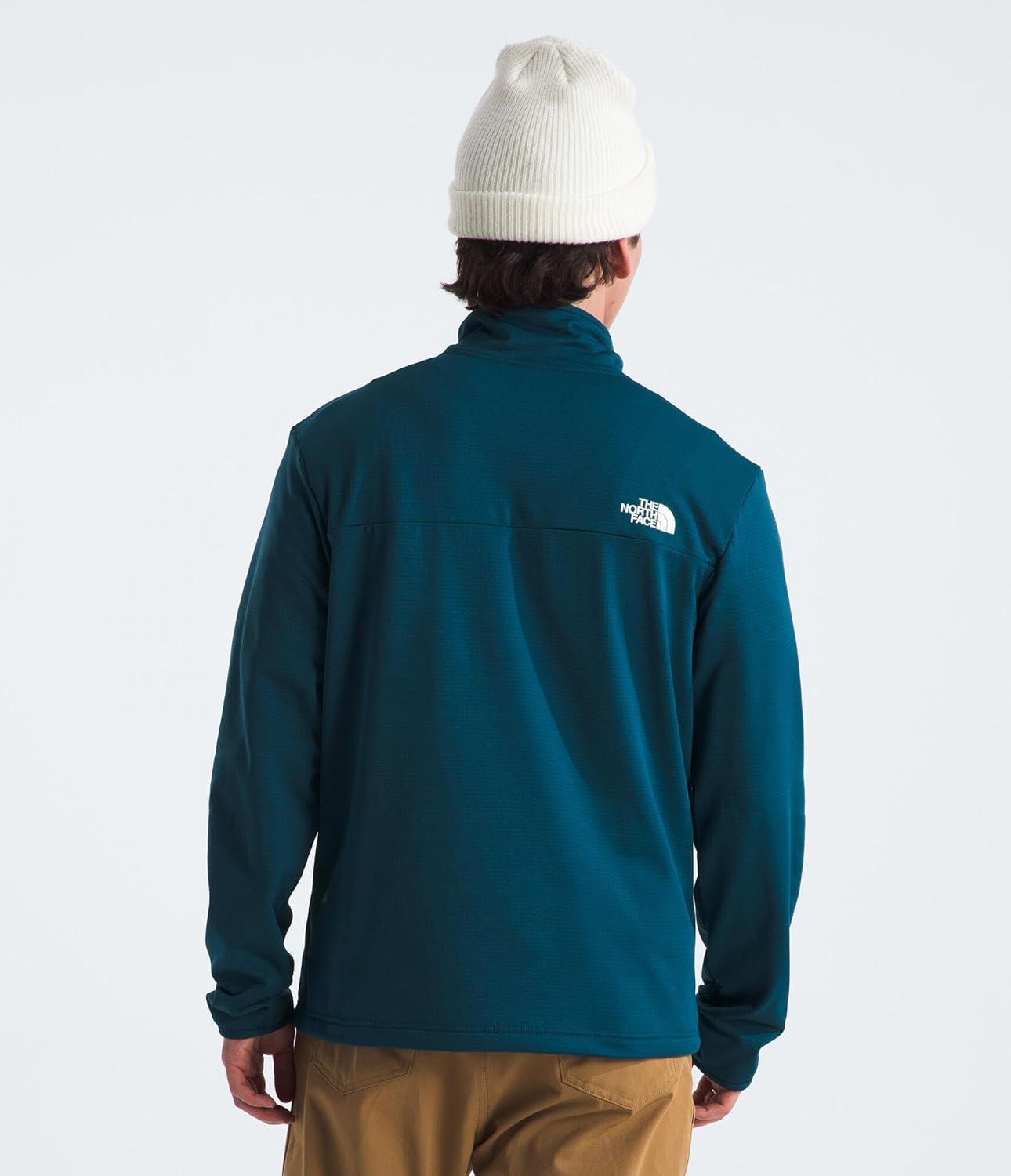imageTHE NORTH FACE Mens Cedar Trail Grid Fleece 14 ZipMidnight Petrol