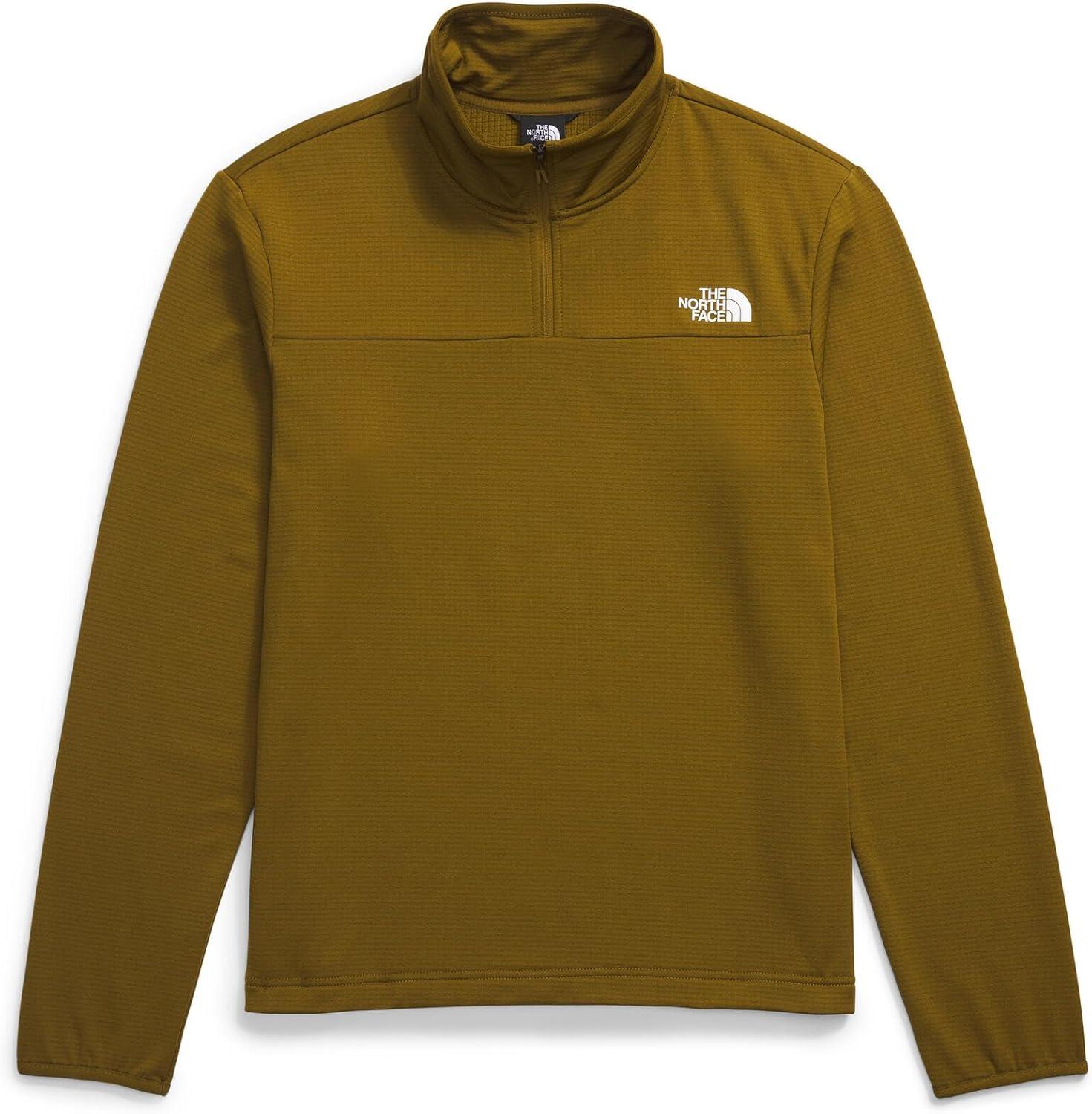 imageTHE NORTH FACE Mens Cedar Trail Grid Fleece 14 ZipMoss Green