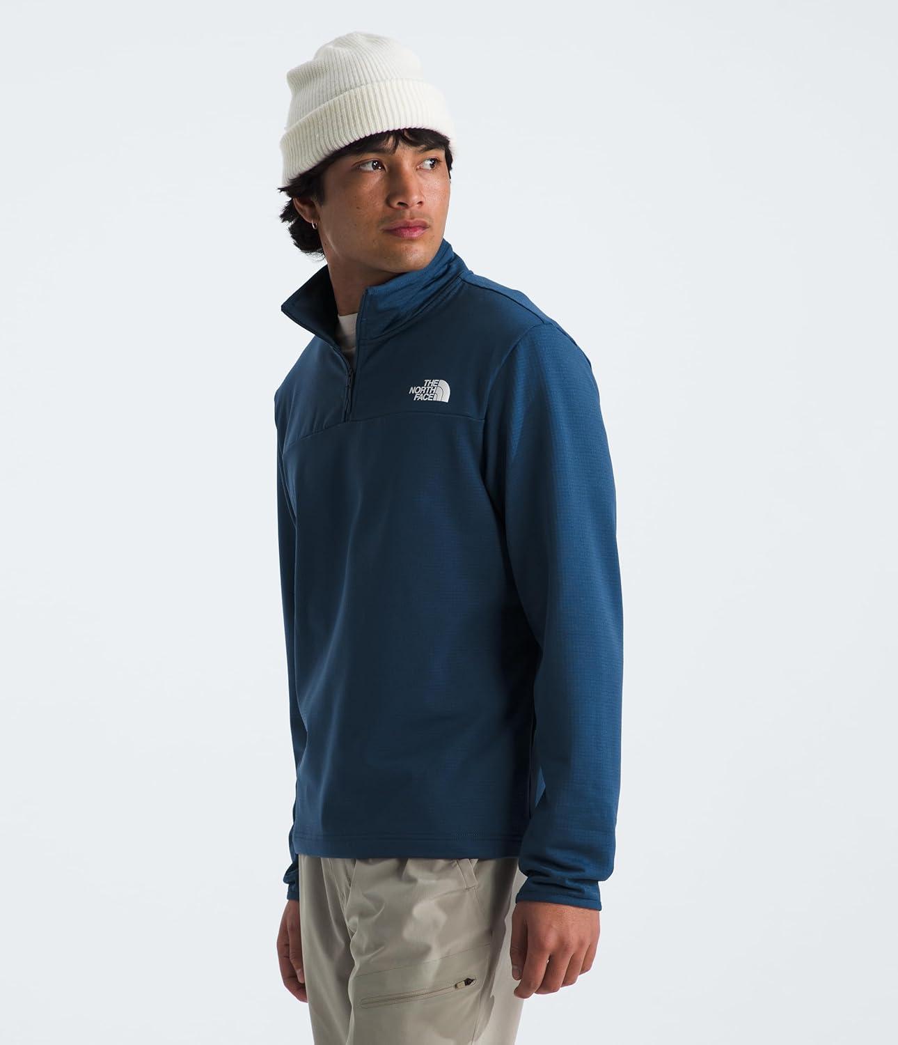 imageTHE NORTH FACE Mens Cedar Trail Grid Fleece 14 ZipShady Blue