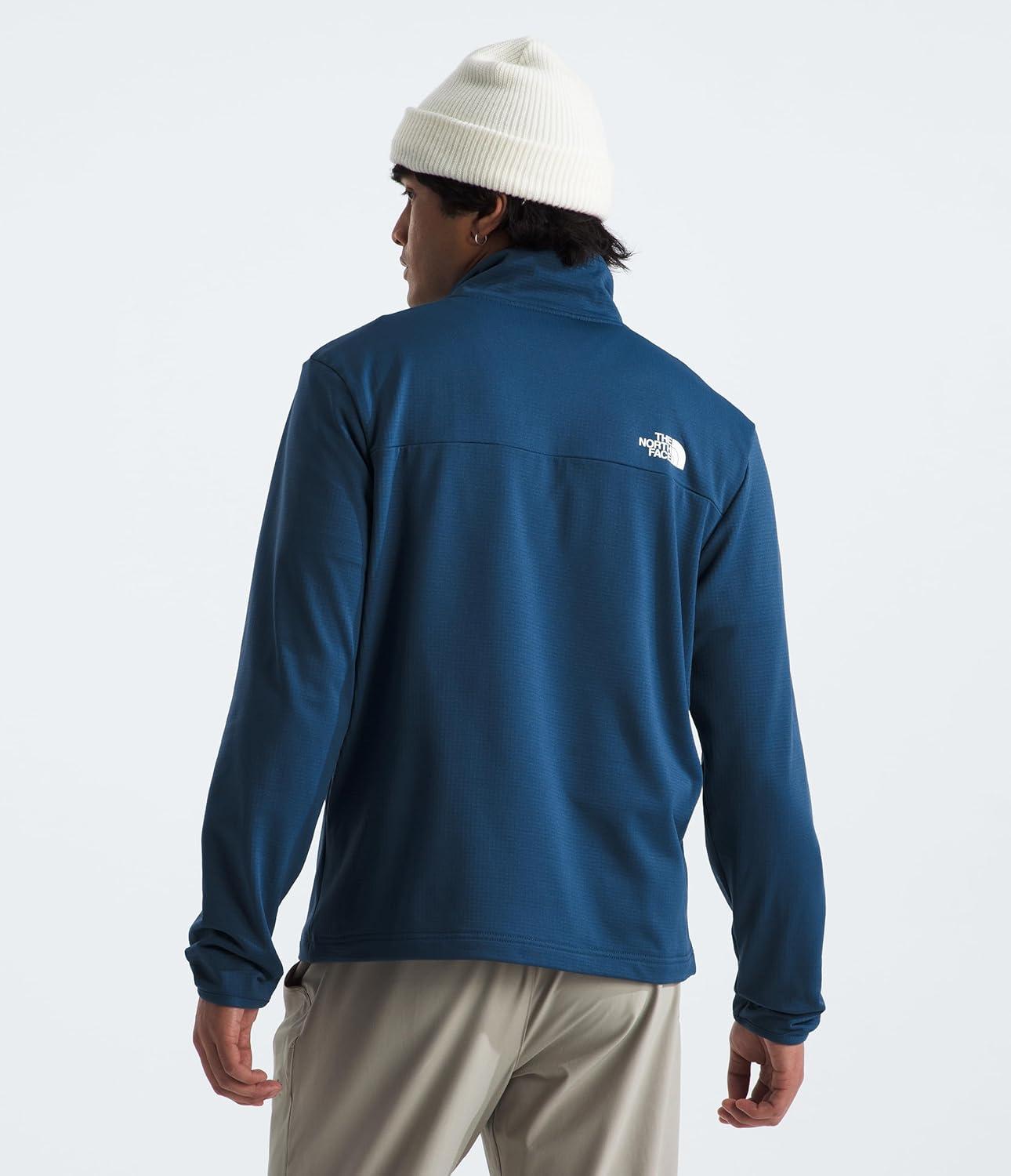 imageTHE NORTH FACE Mens Cedar Trail Grid Fleece 14 ZipShady Blue