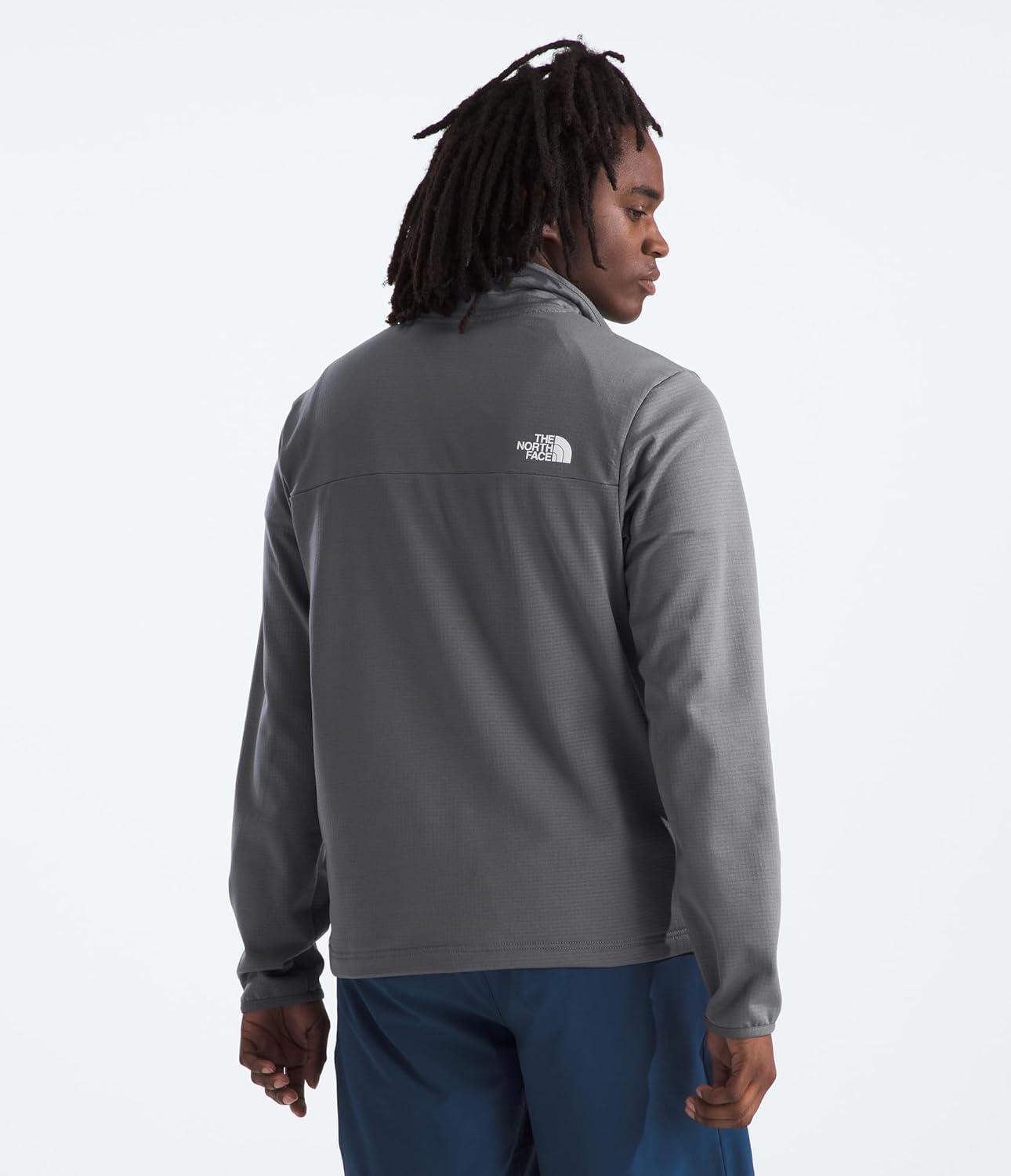 imageTHE NORTH FACE Mens Cedar Trail Grid Fleece 14 ZipSmoked Pearl