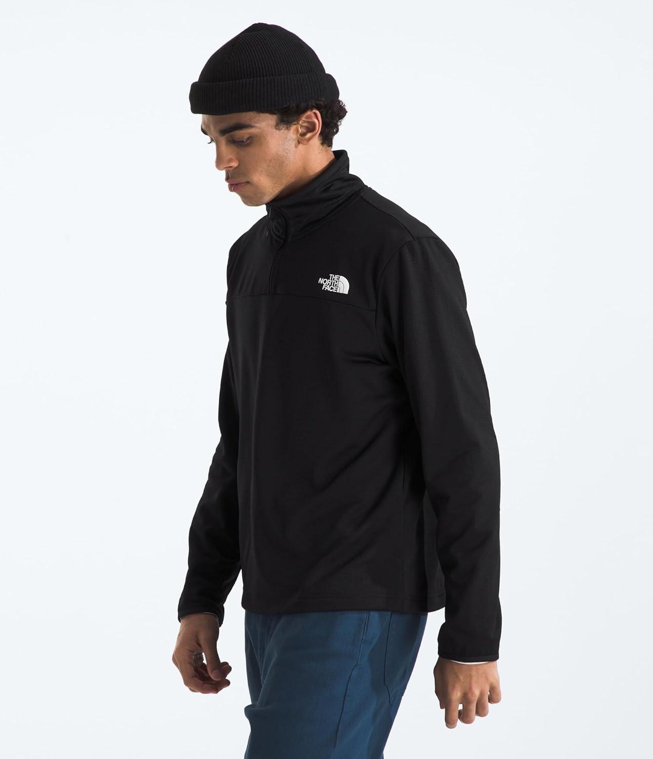 imageTHE NORTH FACE Mens Cedar Trail Grid Fleece 14 ZipTnf Black