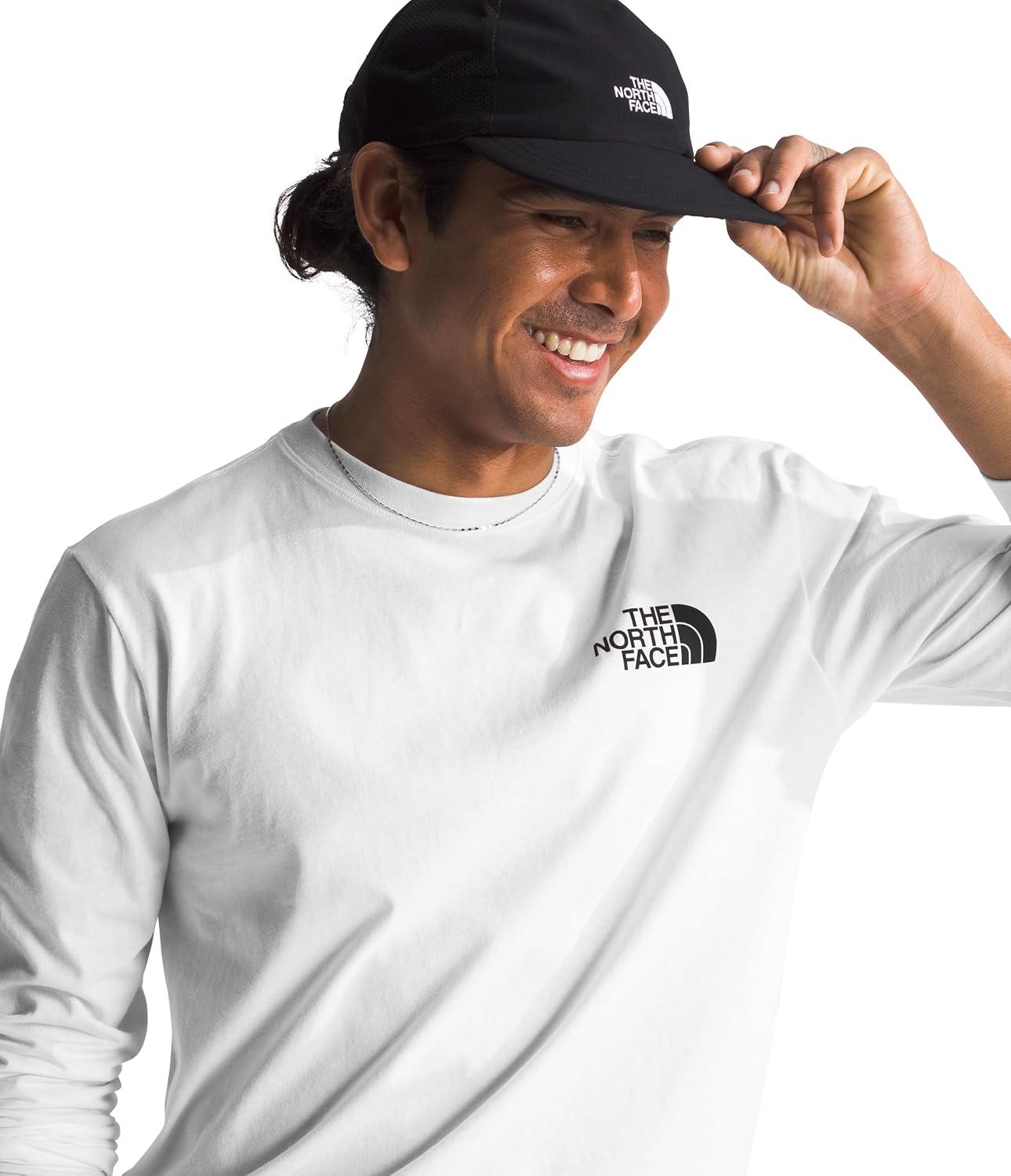 imageTHE NORTH FACE Mens Core Box Long Sleeve NSE Tee Tshirt With Ribbed Collar amp Cuffs for DurabilityTnf WhiteArt