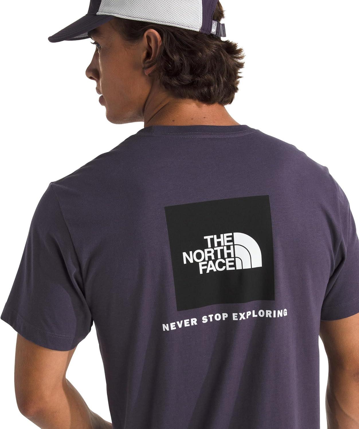 imageTHE NORTH FACE Mens Core Box NSE Short Sleeve Tee Branded Tshirt With a Ribbed CollarEndless Dusk
